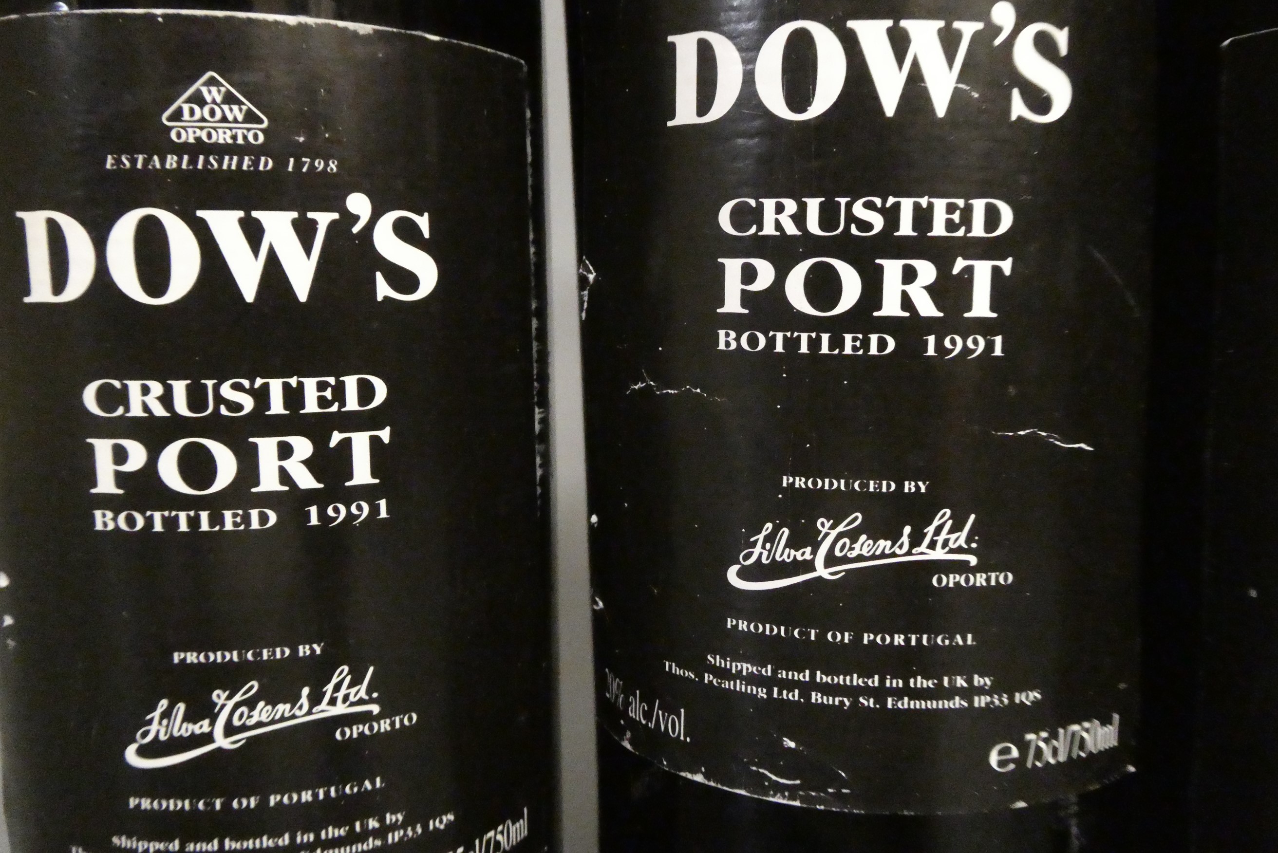 3 bottles Dow's crusted port (Est. plus 24% premium inc. VAT) Image