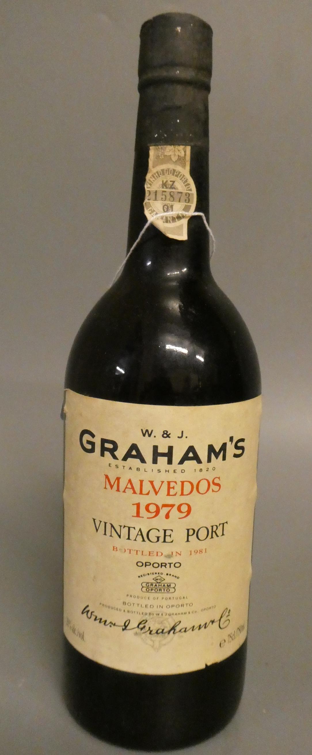1 bottle Graham's Malvedos 1979 vintage port, bottled 1981 Image
