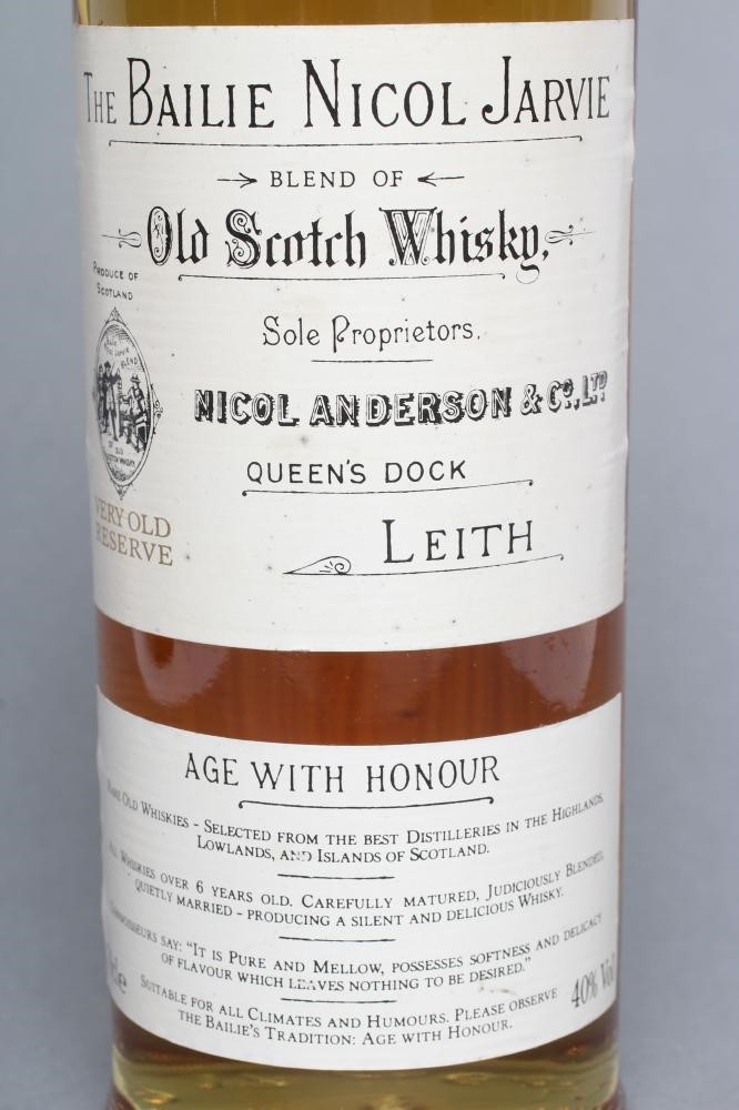 1 bottle The Bailie Nicol Jarvie Old Scotch whisky, Leith, 40% vol. (Est. plus 24% premium inc. VAT) Image