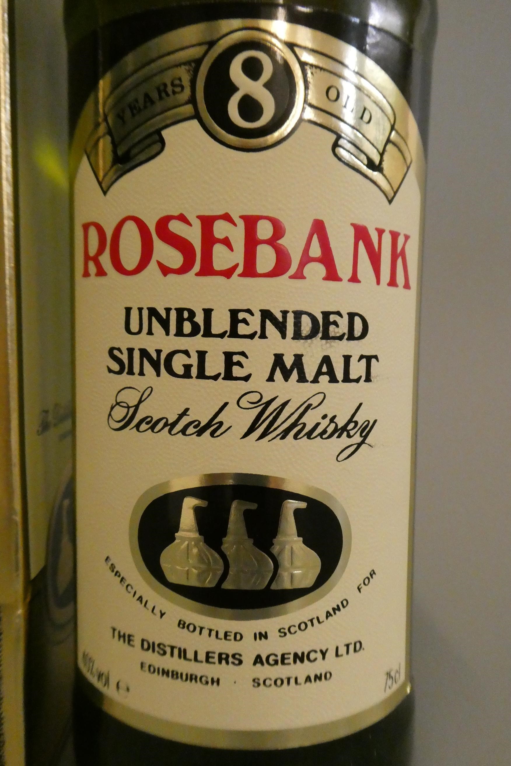 1 bottle Rosebank 8 year old single malt scotch whisky, 40%, boxed (Est. plus 24% premium inc. VAT) Image