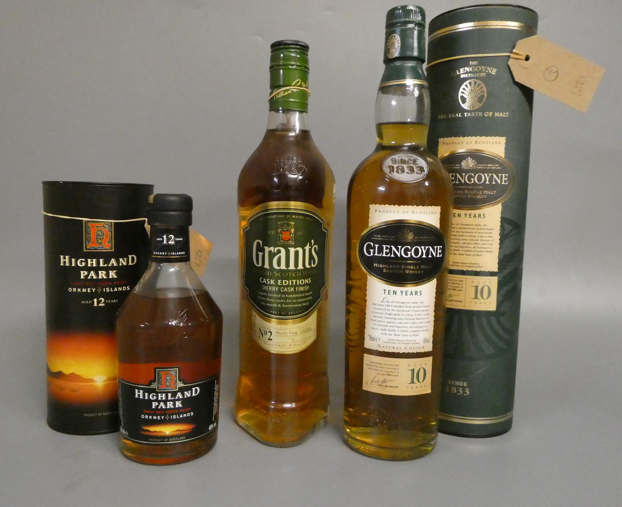 3 bottles of scotch whisky Hartleys Auctioneers & Valuers
