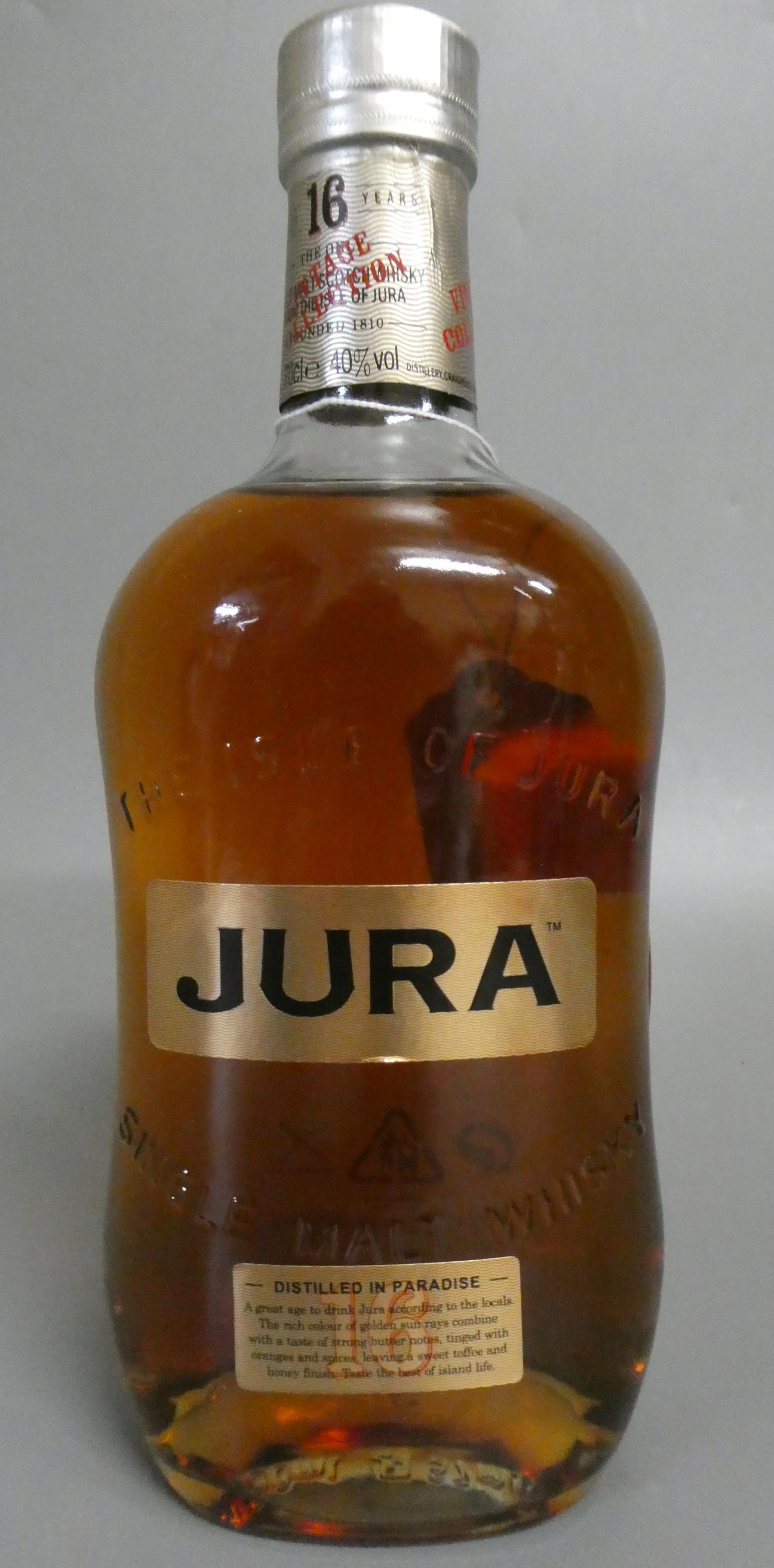 1 bottle Jura 16 year old single malt whisky, 40% (Est. plus 24% premium inc. VAT) Image