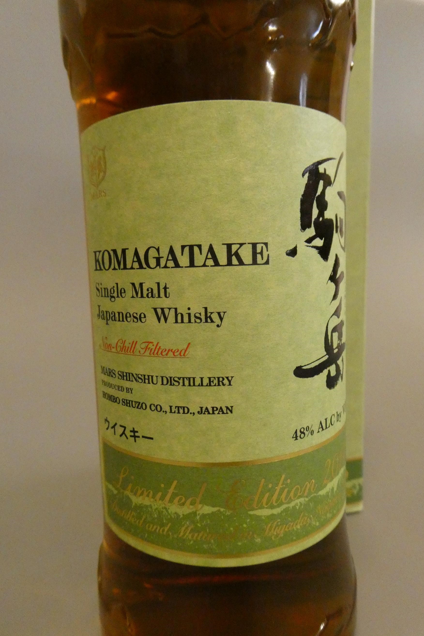 1 bottle Komagatake Japanese single malt whisky, Mars Shinshu distillery, 2019 limited edition, 48% Image