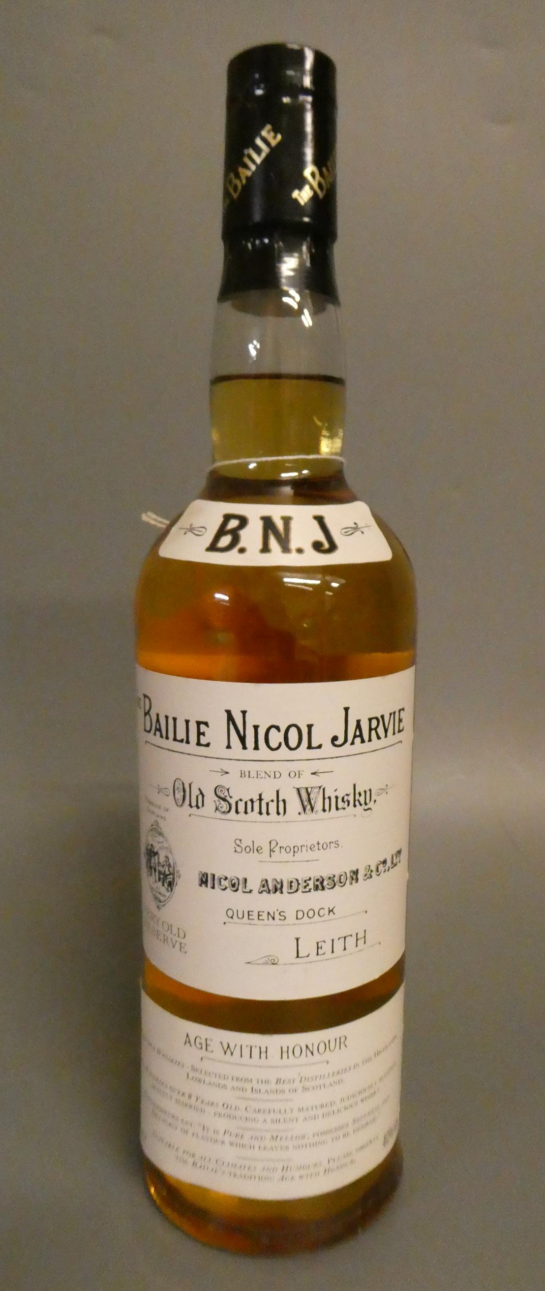 1 bottle The Bailie Nicol Jarvie old Scotch whisky, Leith, 40% (Est. plus 24% premium inc. VAT) Image