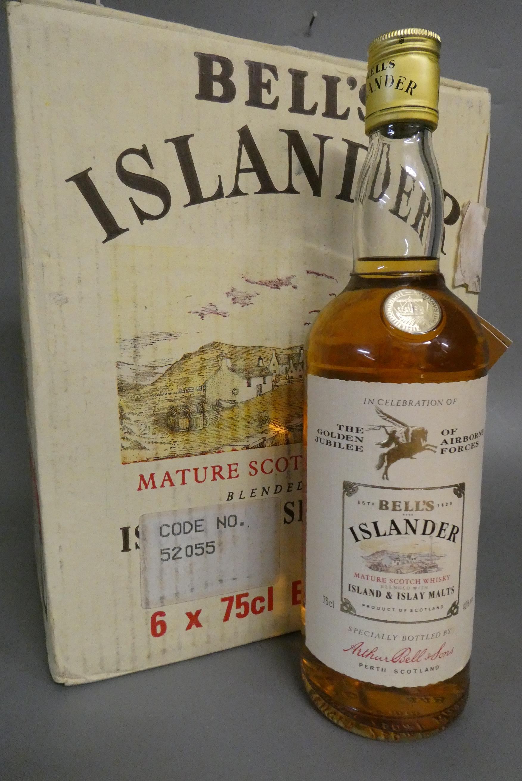 6 bottles Bell's Islander mature scotch whisky, specially bottled by Arthur Bells & Sons in Image