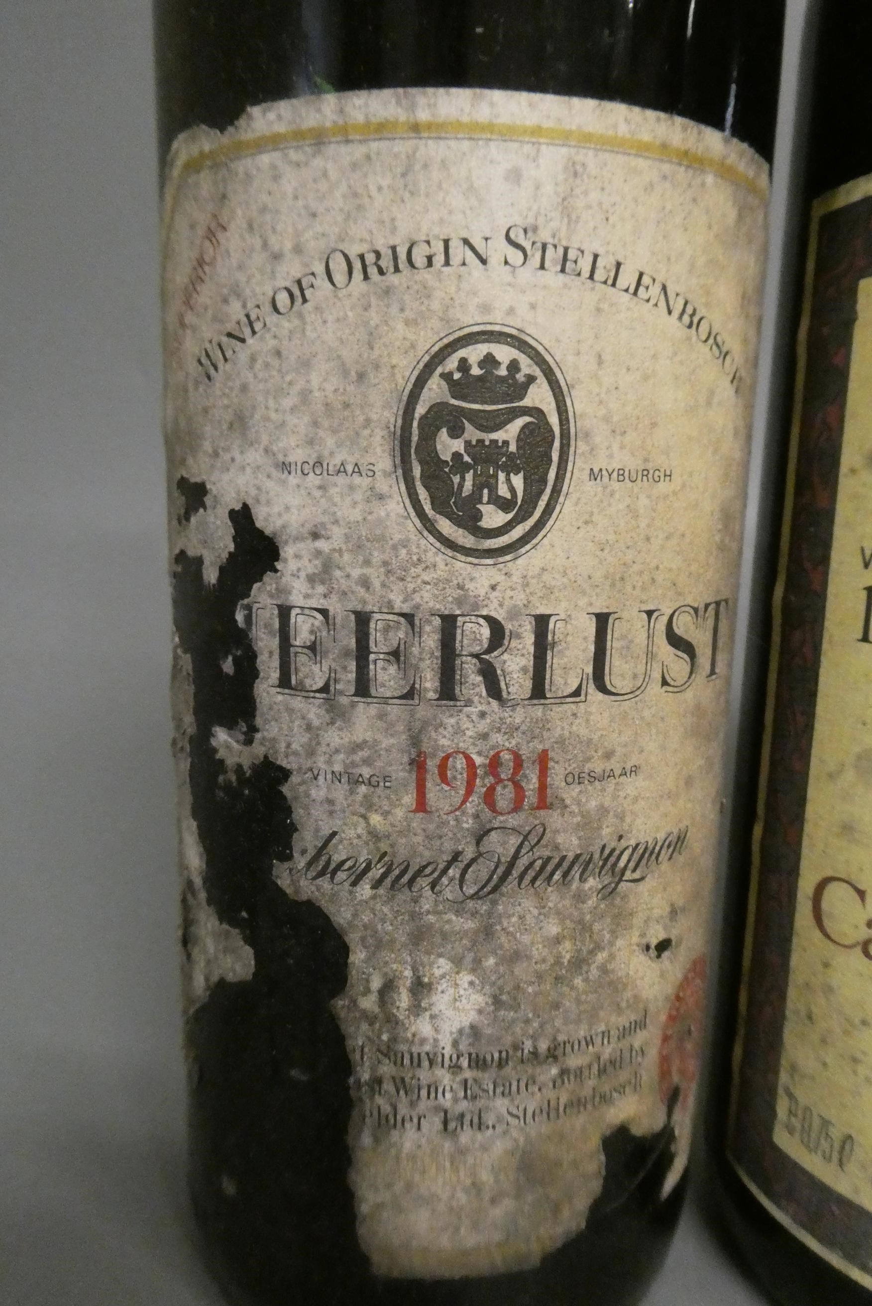 4 bottles of South African red wine, comprising 2 Nederburg Baronne 1980 & 1981, 1 Nederburg Paarl Image