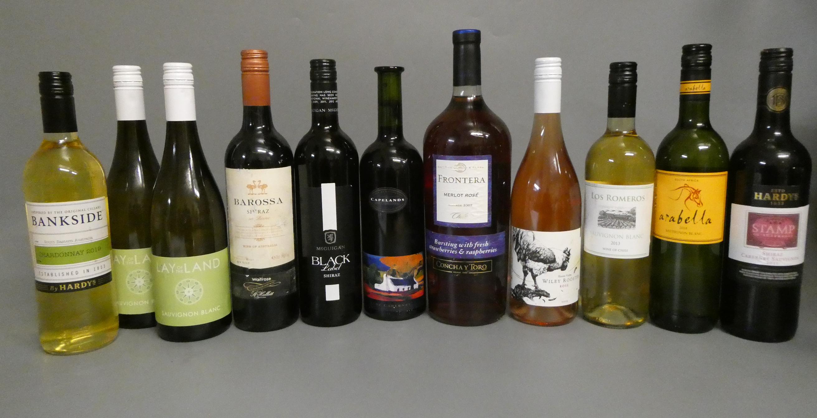 11 bottles of New World wine Image