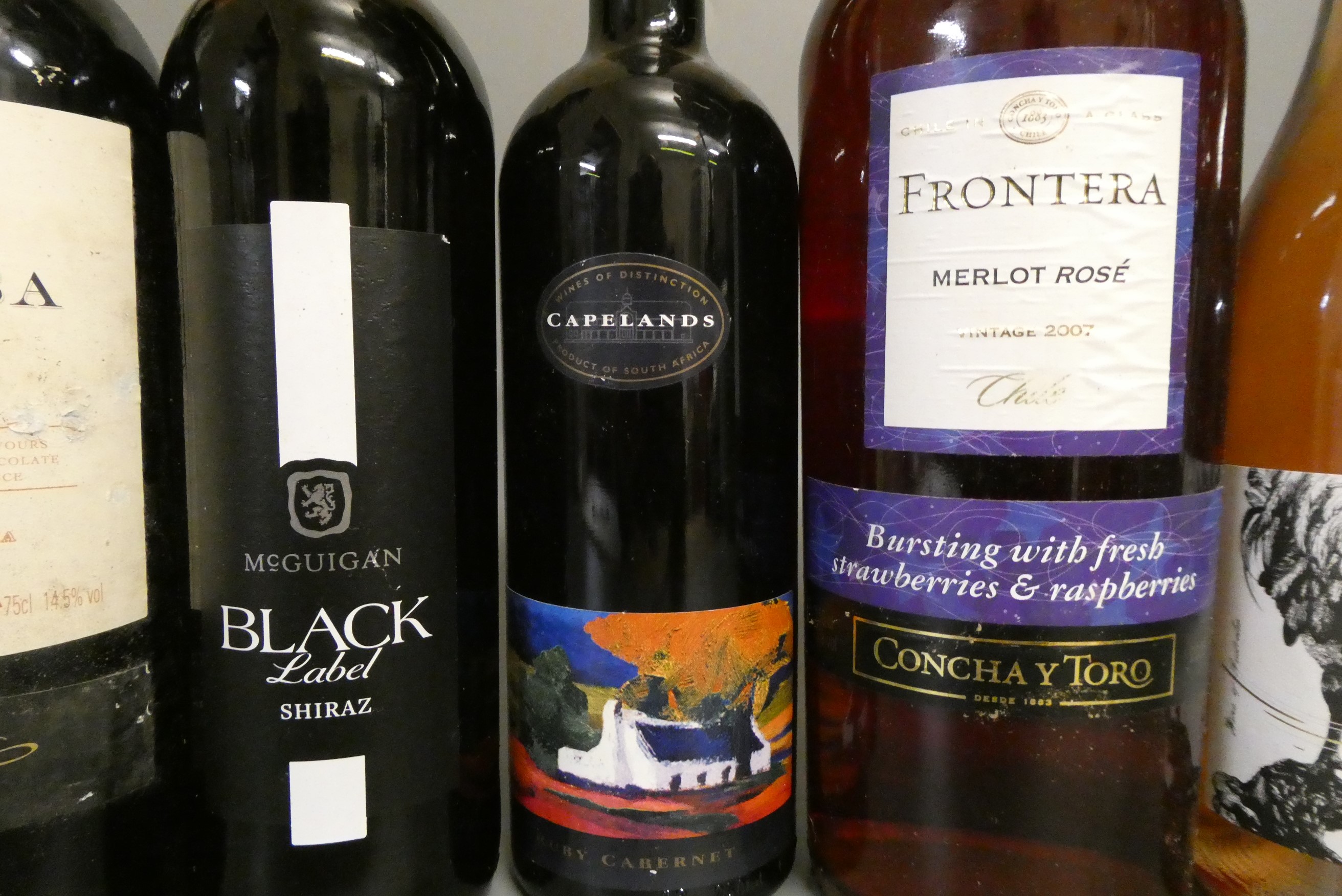 11 bottles of New World wine Image