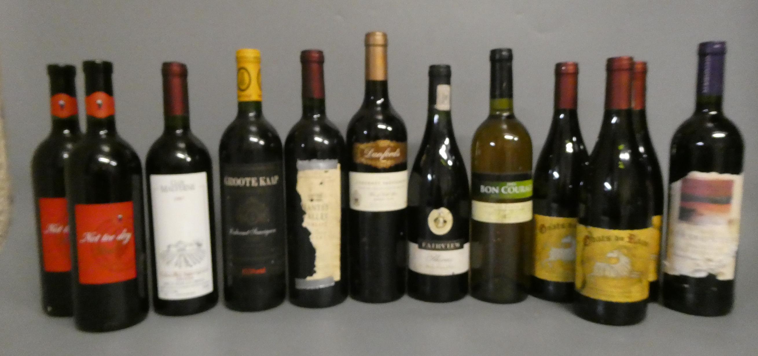 12 bottles of South African wine Image