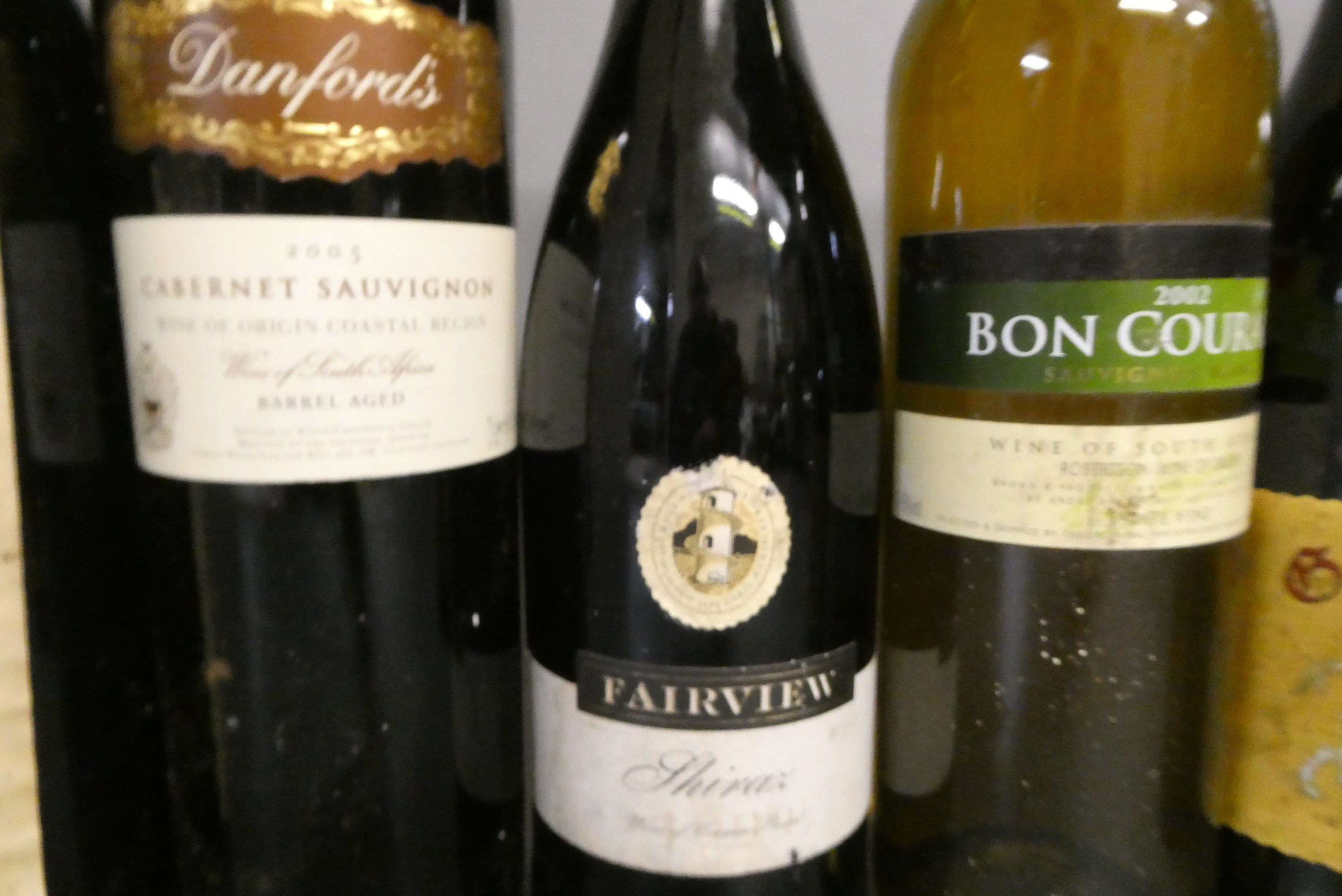 12 bottles of South African wine Image