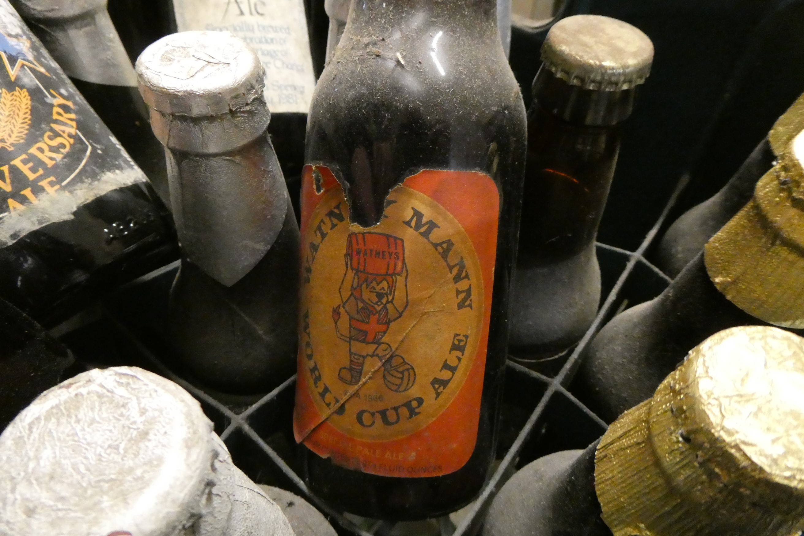 24 bottles of special edition ale, including Greene King Wedding Ale, Watney Mann World Cup Ale and Image