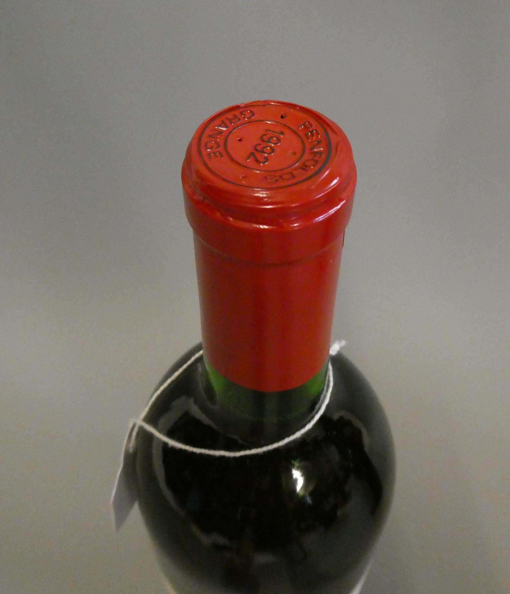 1 bottle Penfolds, 1992, Grange, South Australia Shiraz, bottled 1993 (Est. plus 24% premium inc. Image