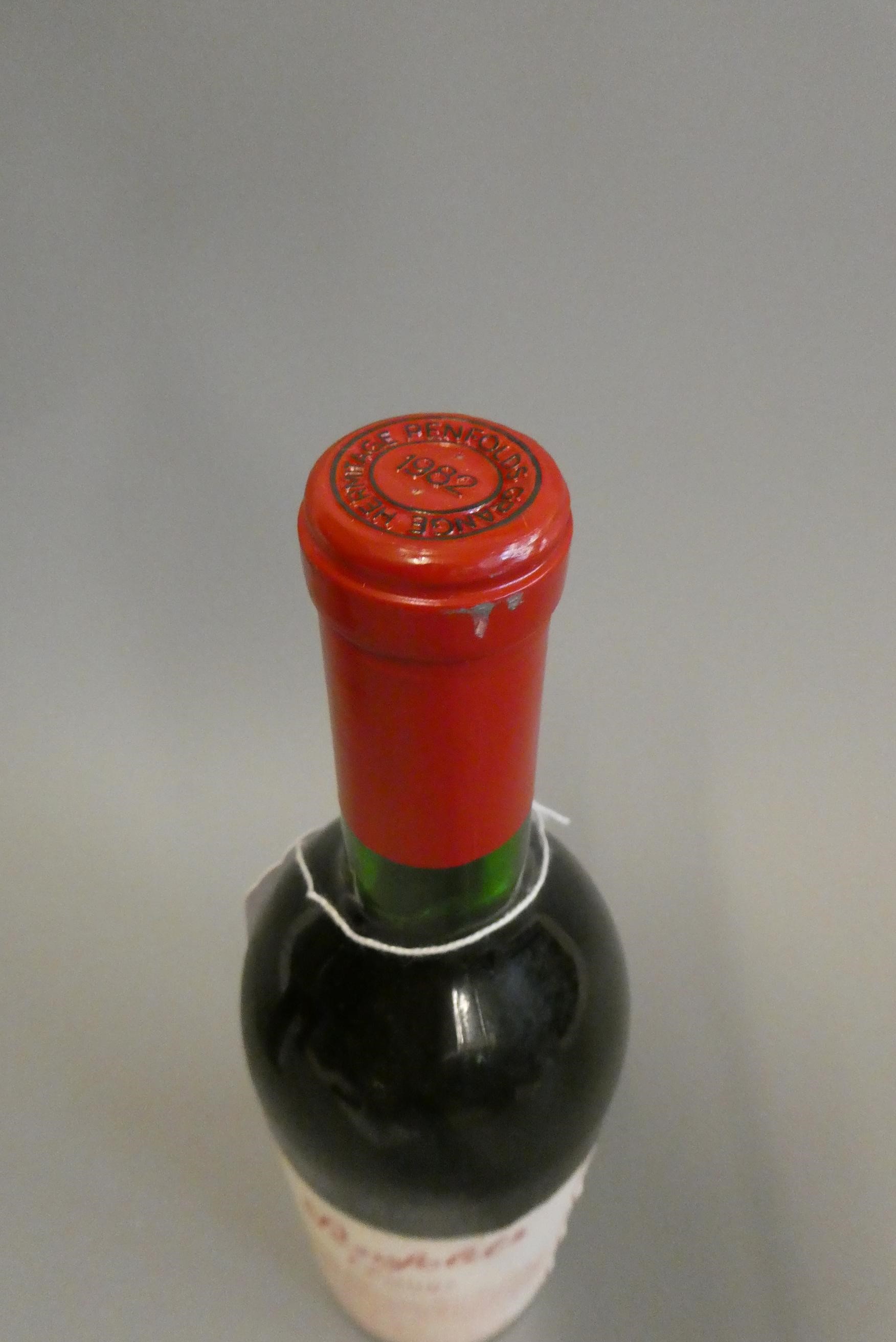 1 bottle Penfolds bin 95, 1982, Grange, shiraz, bottled 1984 (Est. plus 24% premium inc. VAT) Image