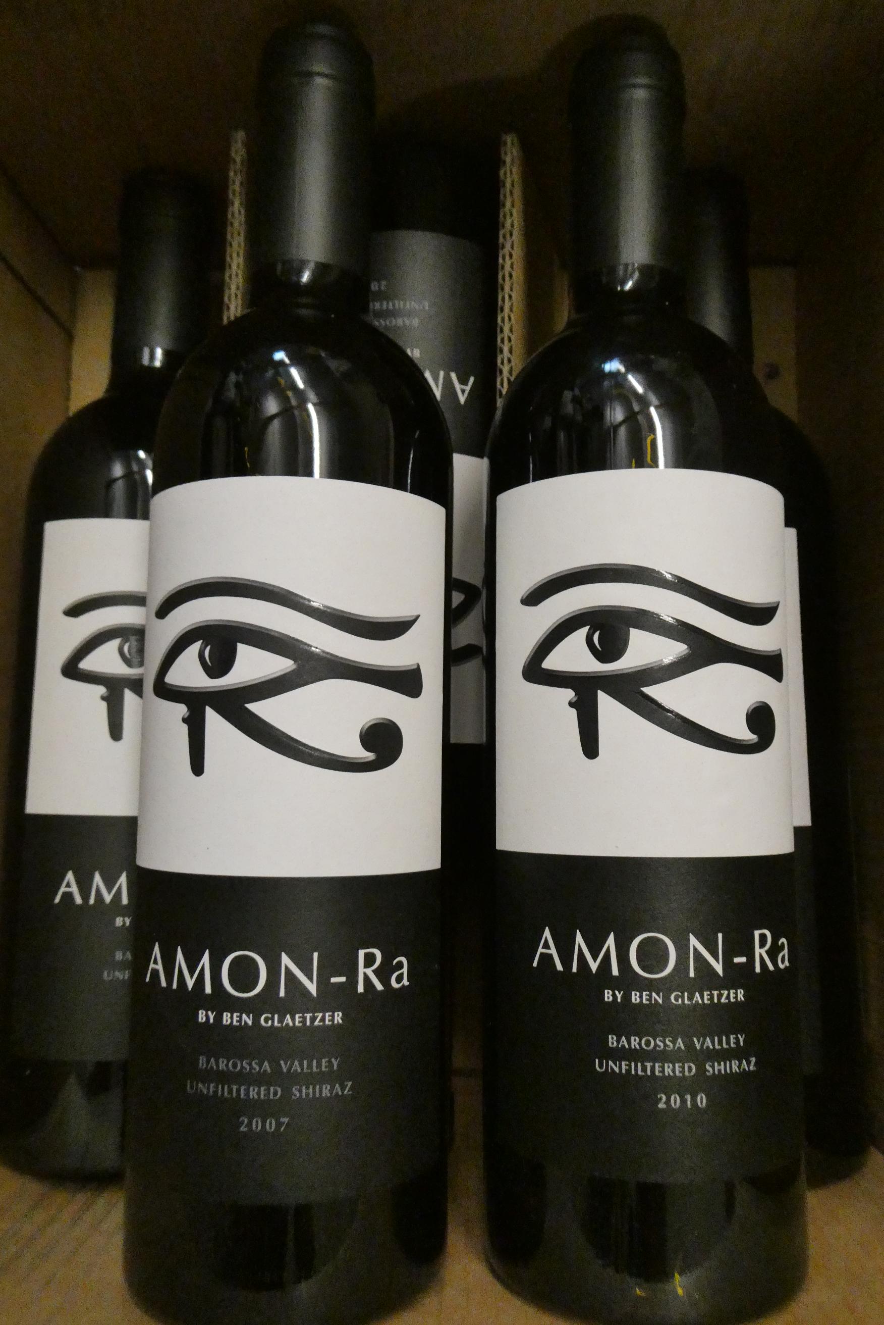 5 bottles AMON-Ra, Ben Glaetzer, Barossa Valley shiraz, comprising 3 2005, 1 2007 & 1 2010 (Est. Image