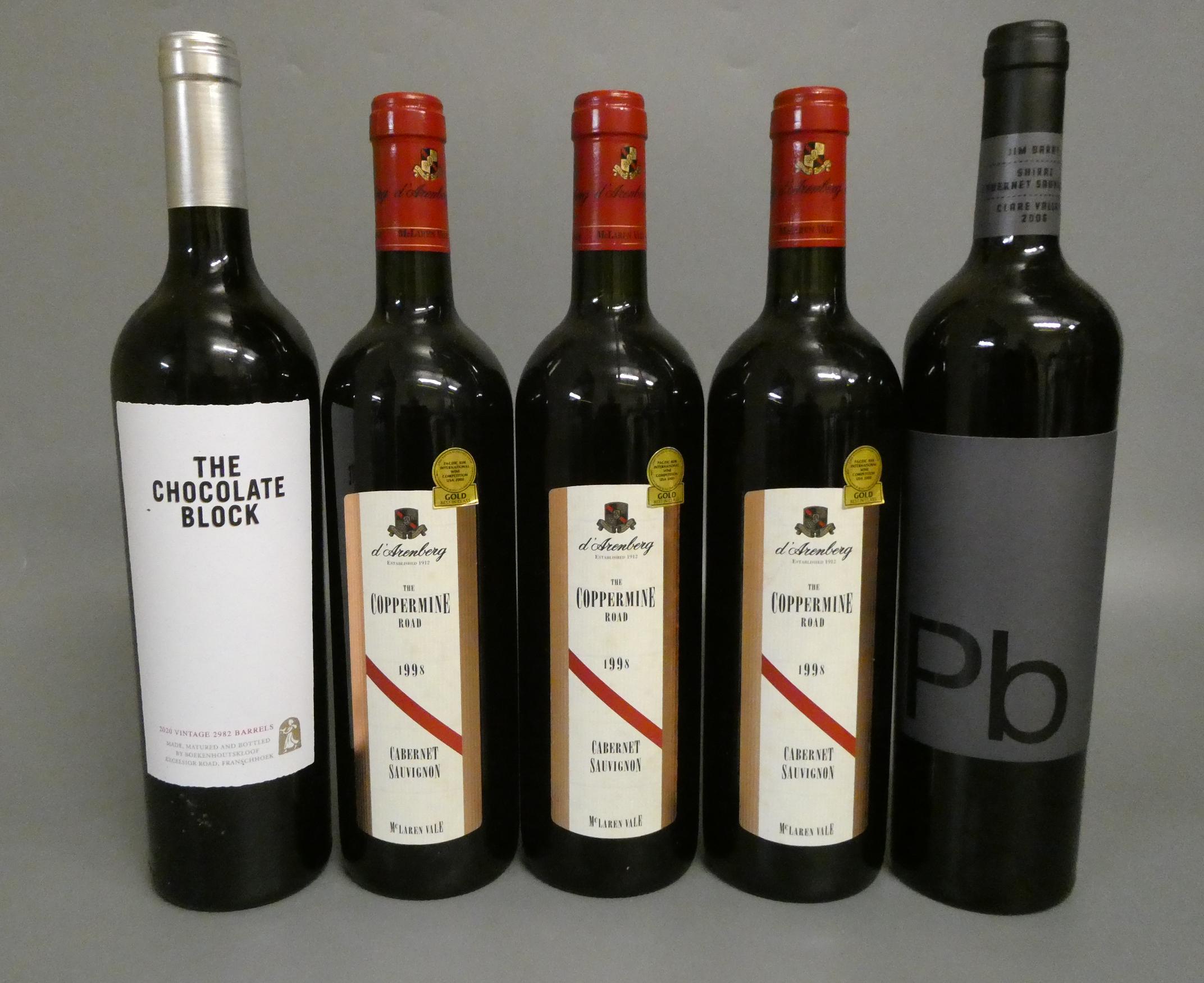 5 bottles Australian cabernet sauvignon, comprising 1 2006 Jim Barry shiraz cabernet sauvignon, 1 Image
