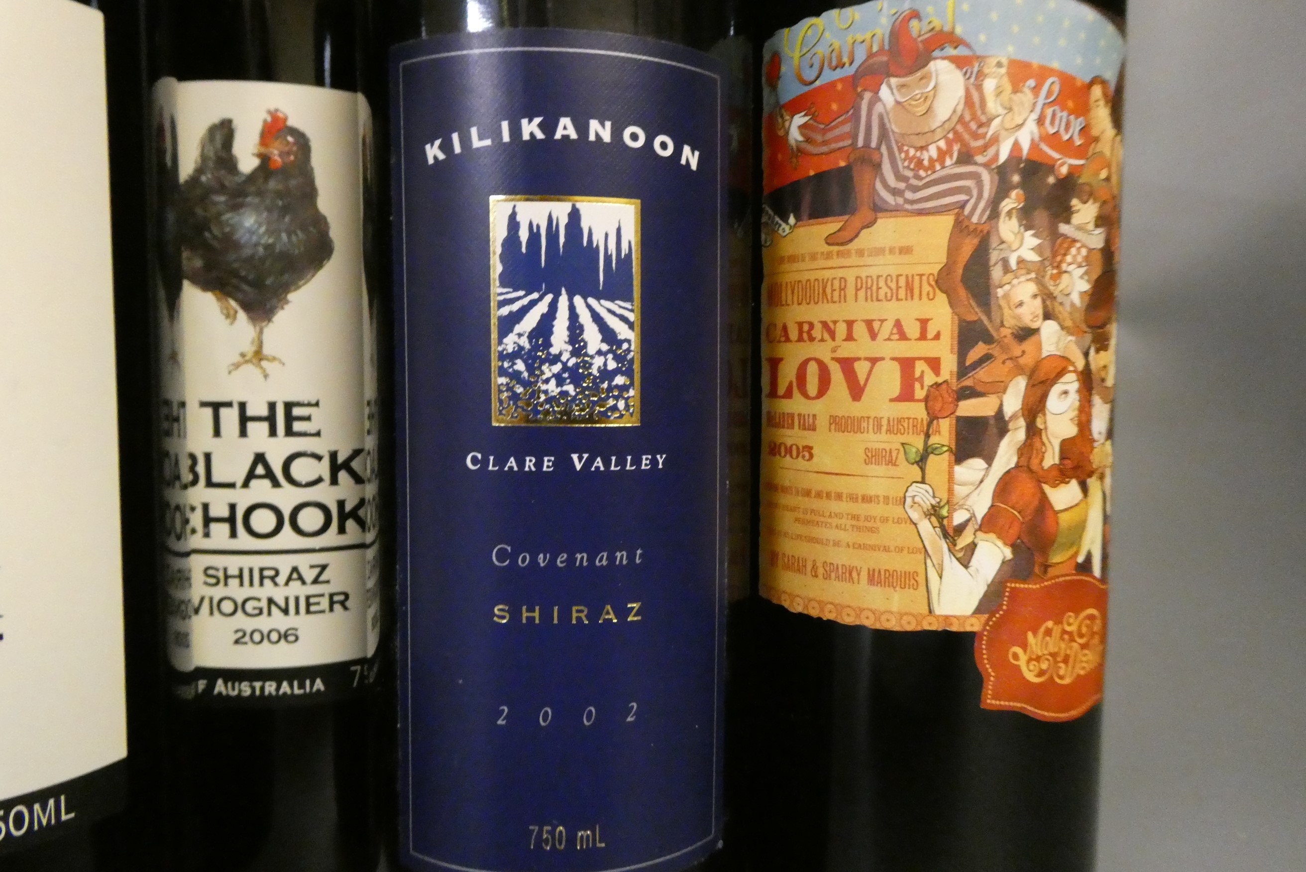 11 bottles Australian shiraz Image