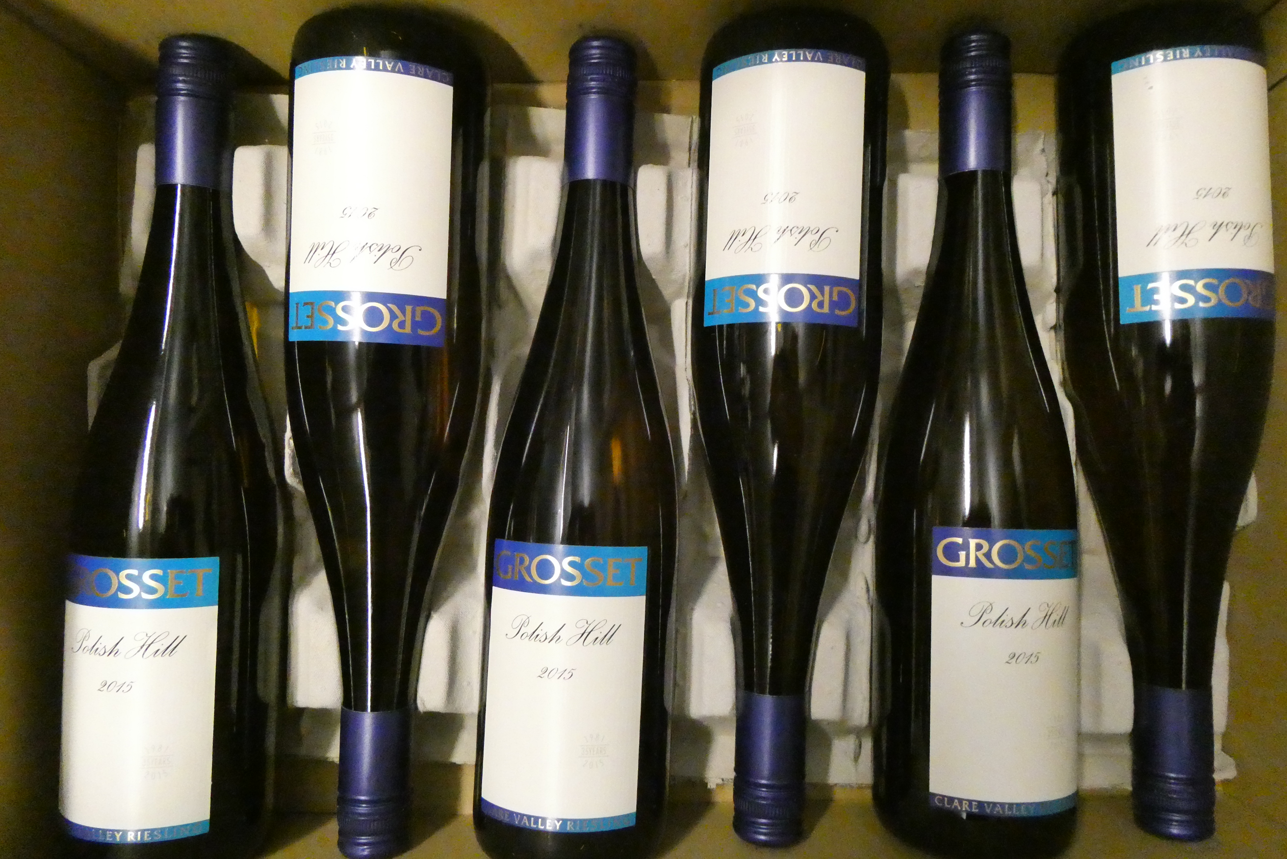 6 bottles Polish Hill, 2015, Grosset, Clare Valley Riesling, OC (Est. plus 24% premium inc. VAT) Image