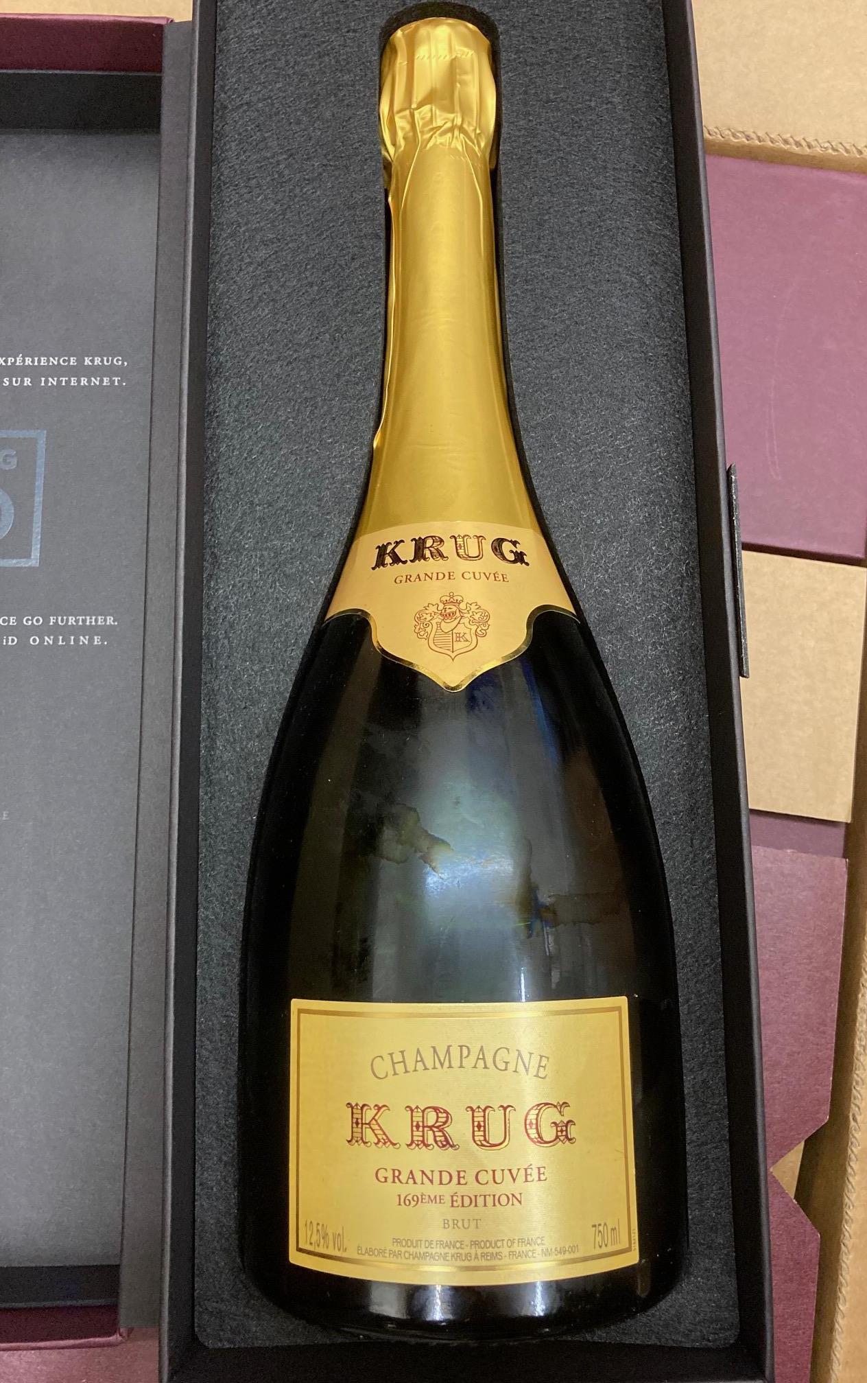 1 bottle Krug champagne, grande cuvee, boxed Image