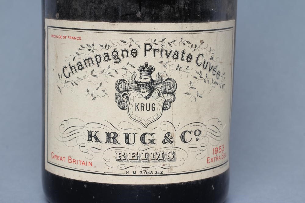 1 bottle Krug, 1953, champagne, private cuvee, extra sec (Est. plus 24% premium inc. VAT) Image