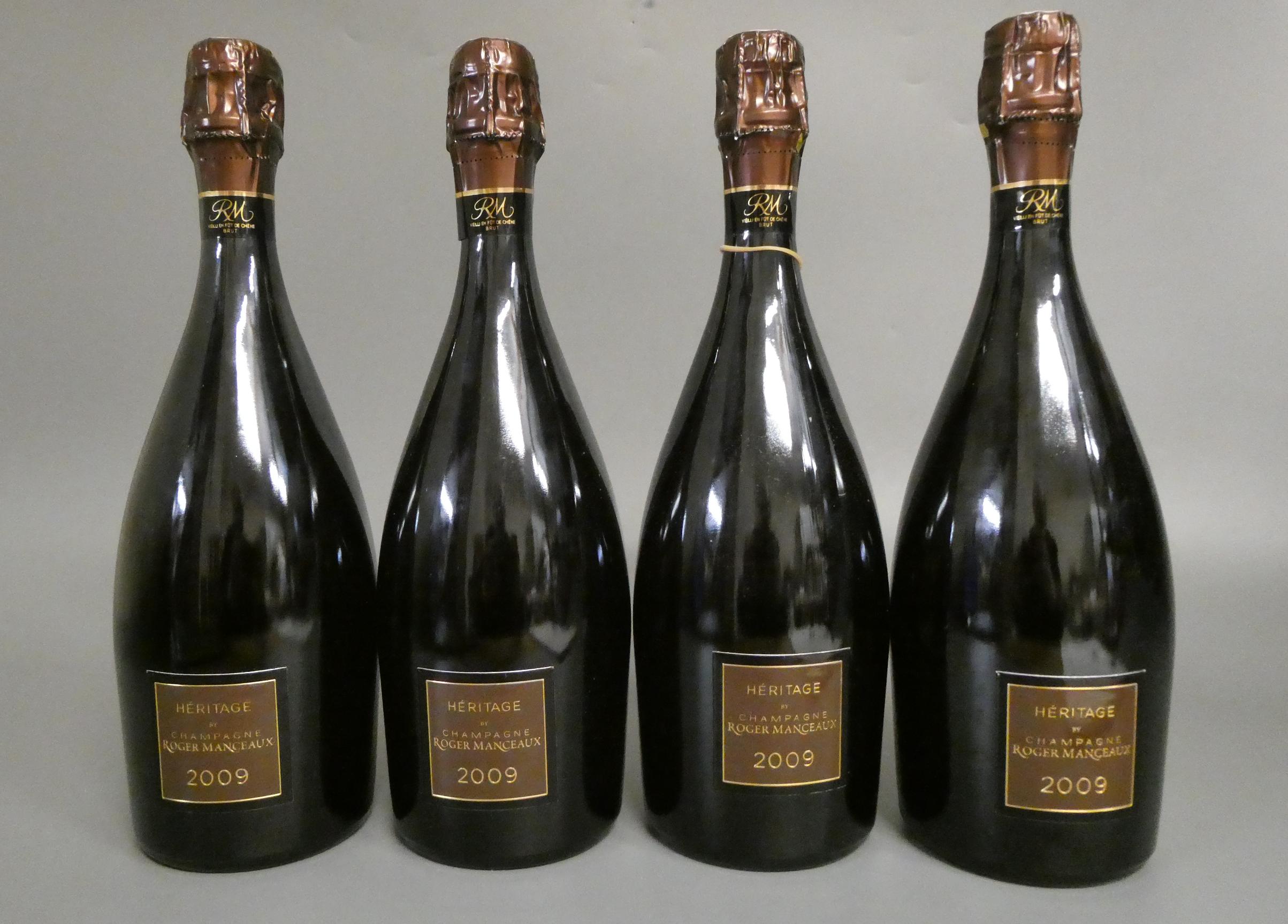 4 bottles 2009 Heritage champagne, Roger Manceaux, premier cru (Est. plus 24% premium inc. VAT) Image