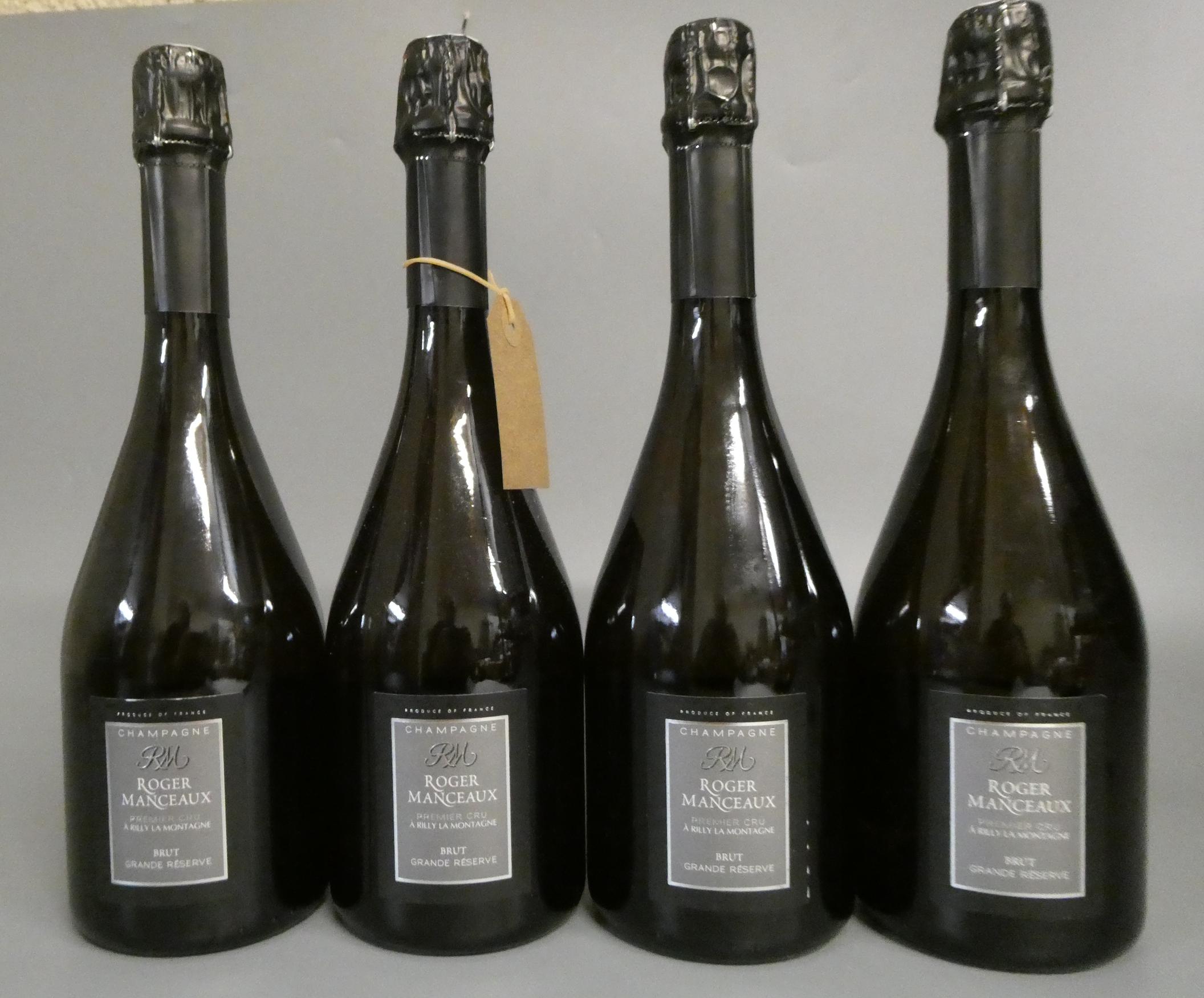 4 bottles Roger Manceaux, brut grand reserve, premier cru (Est. plus 24% premium inc. VAT) Image