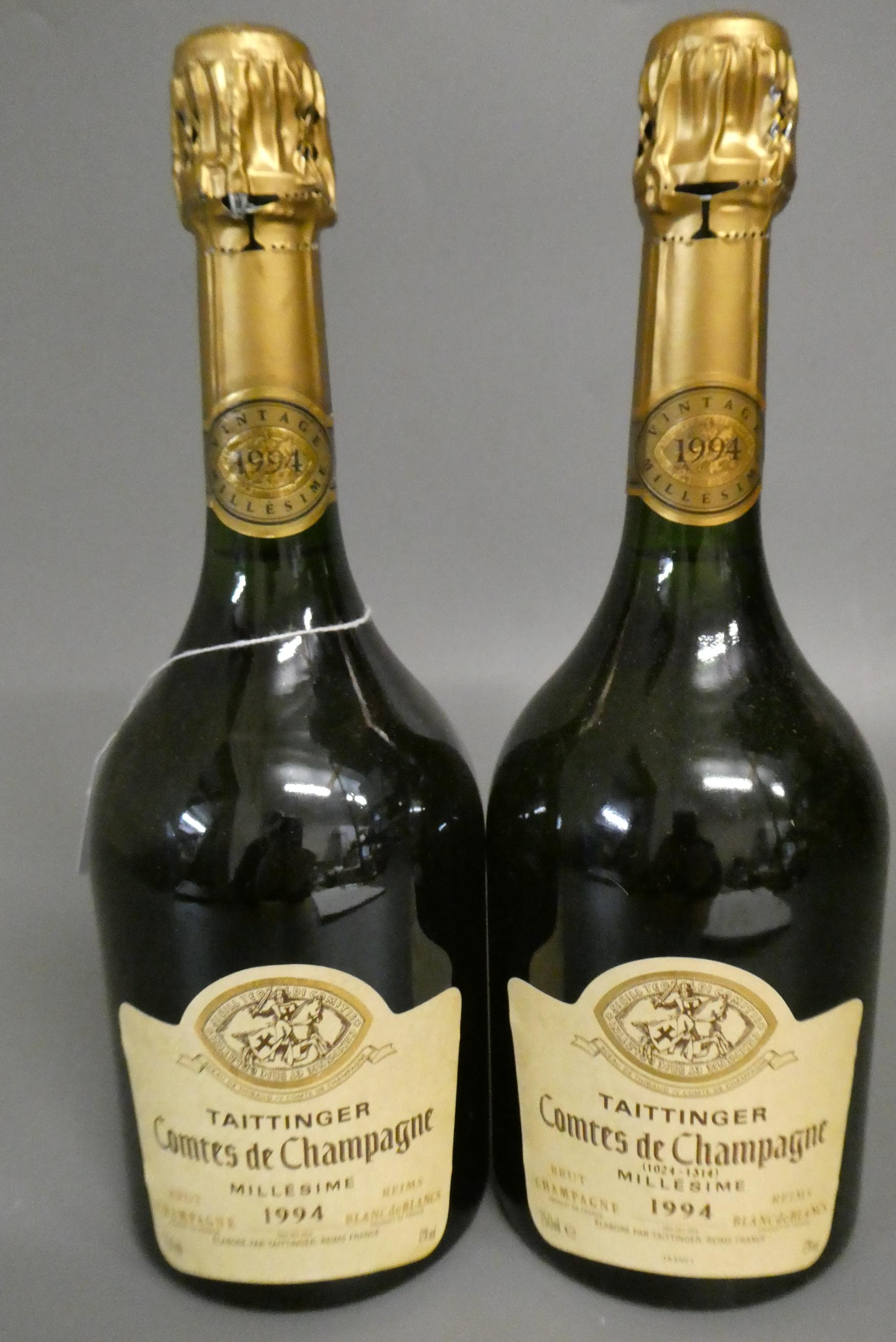 2 bottles Taittinger, 1994, Comtes de Champagne (Est. plus 24% premium inc. VAT) Image