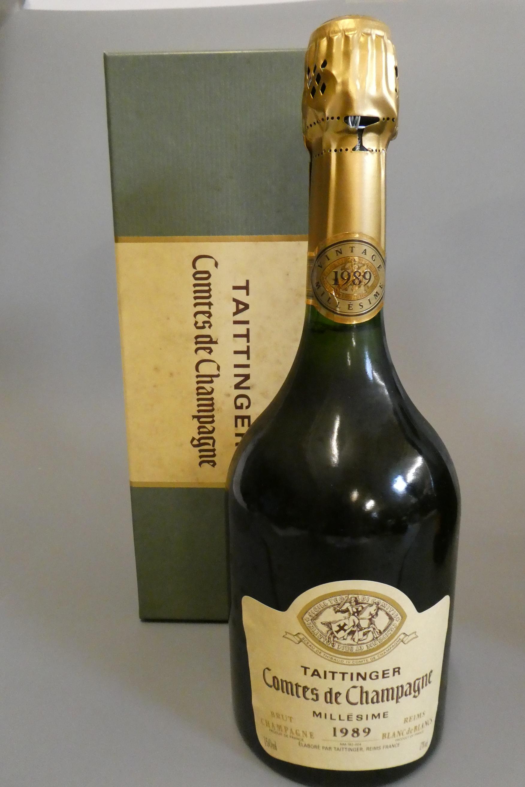 1 bottle Taittinger, 1989, Comtes de Champagne, boxed (Est. plus 24% premium inc. VAT) Image