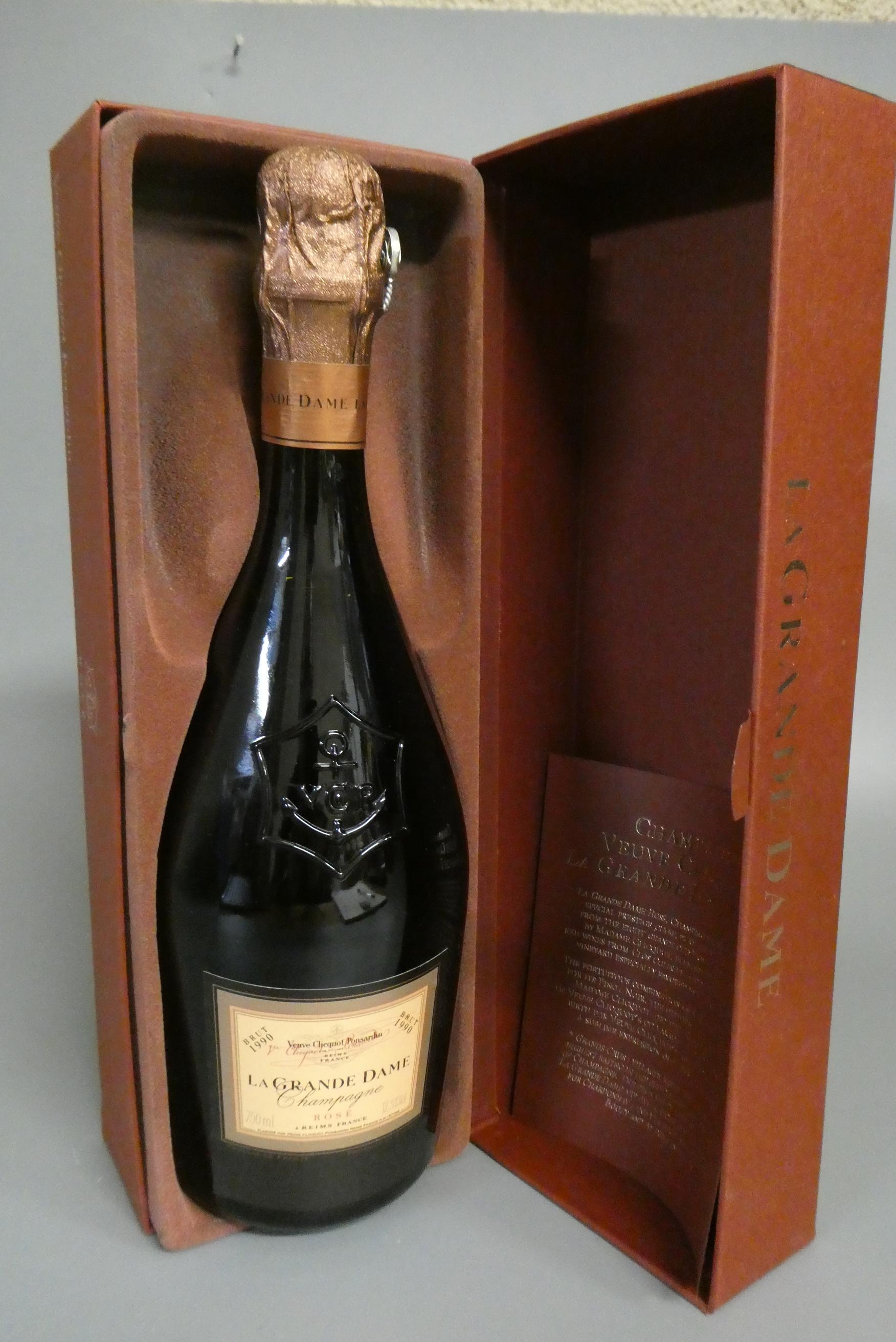 1 bottle La Grande Dame, 1990, Veuve Clicquot Ponsardin, champagne rose, boxed (Est. plus 24% Image