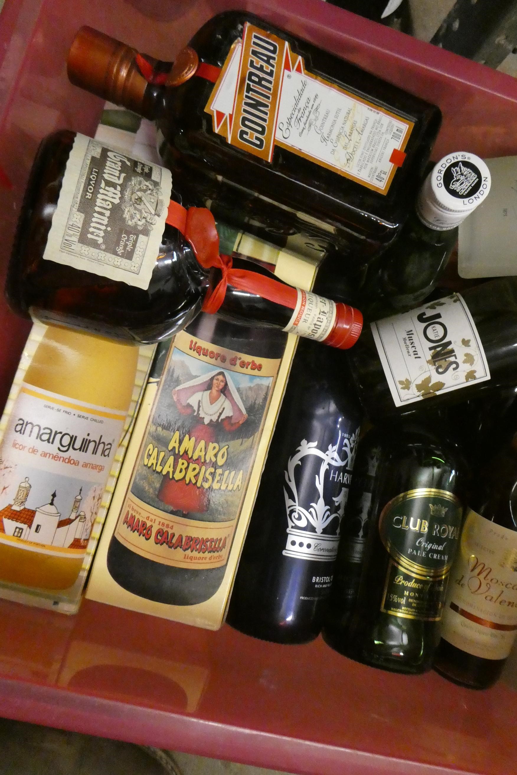 A quantity of mixed spirits & liqueurs Image