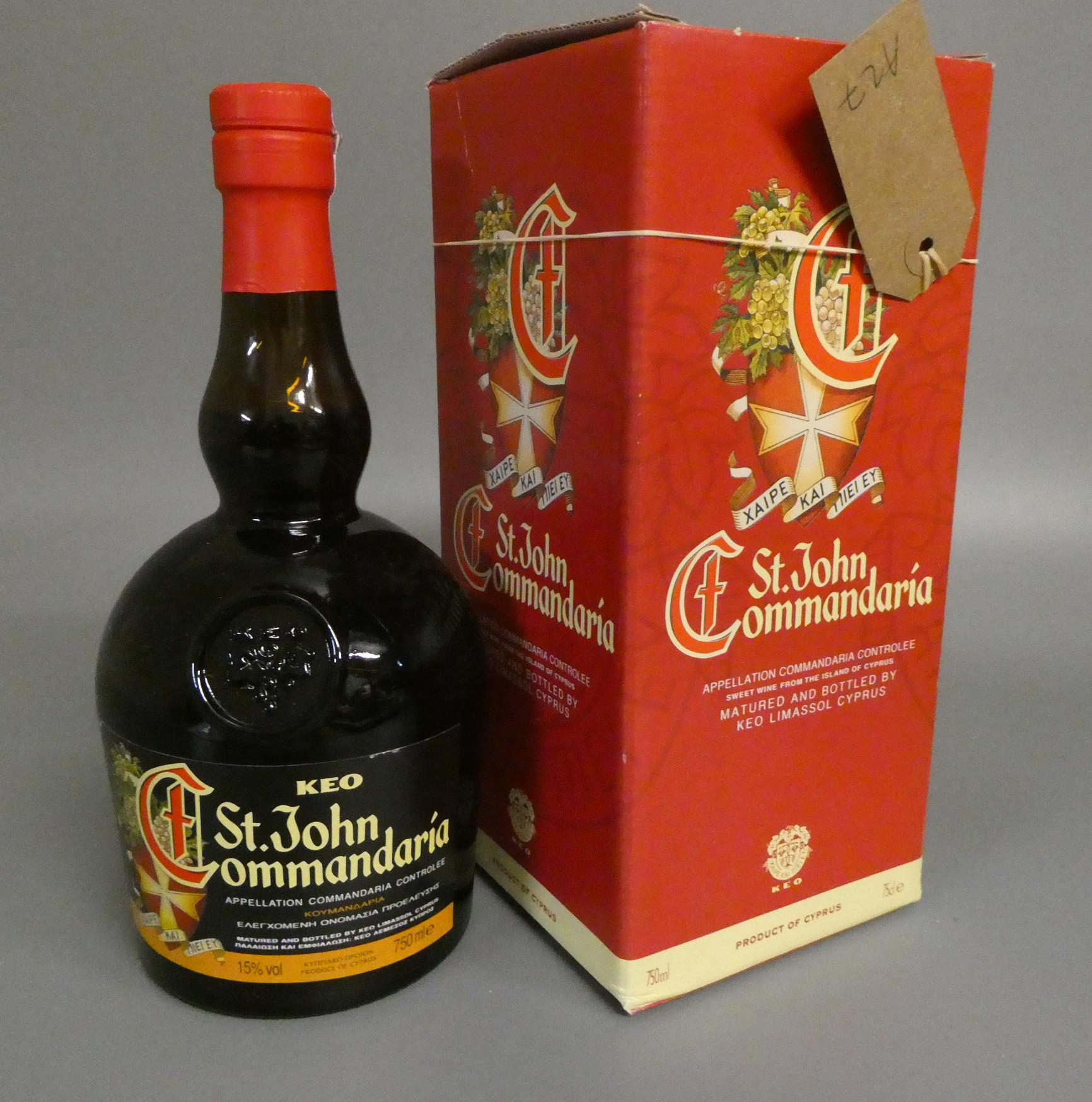 1 bottle St Johns Commandaria, Keo, boxed (Est. plus 24% premium inc. VAT) Image