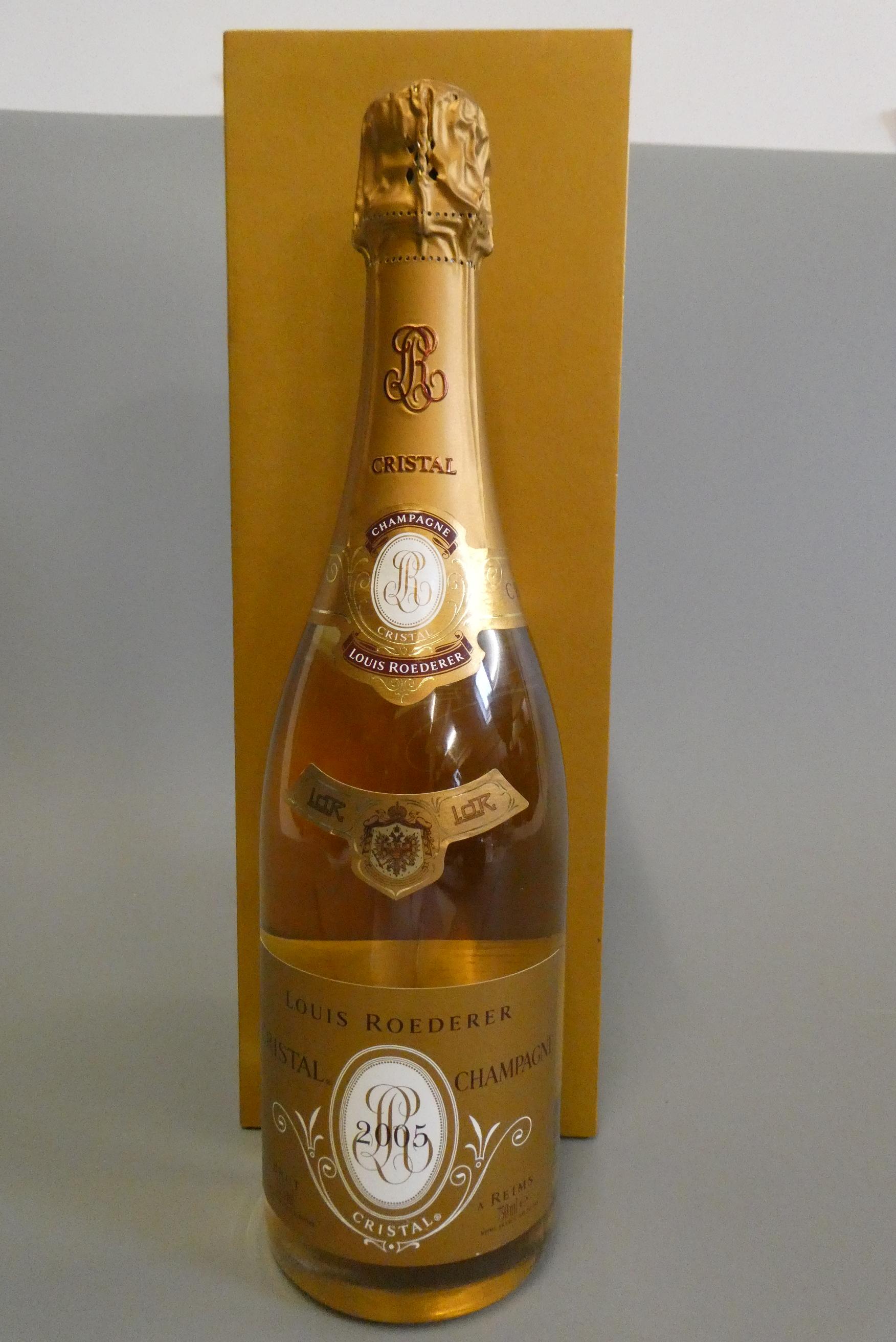 1 bottle Louis Roederer, 2005, Cristal Champagne, boxed (Est. plus 24% premium inc. VAT) Image