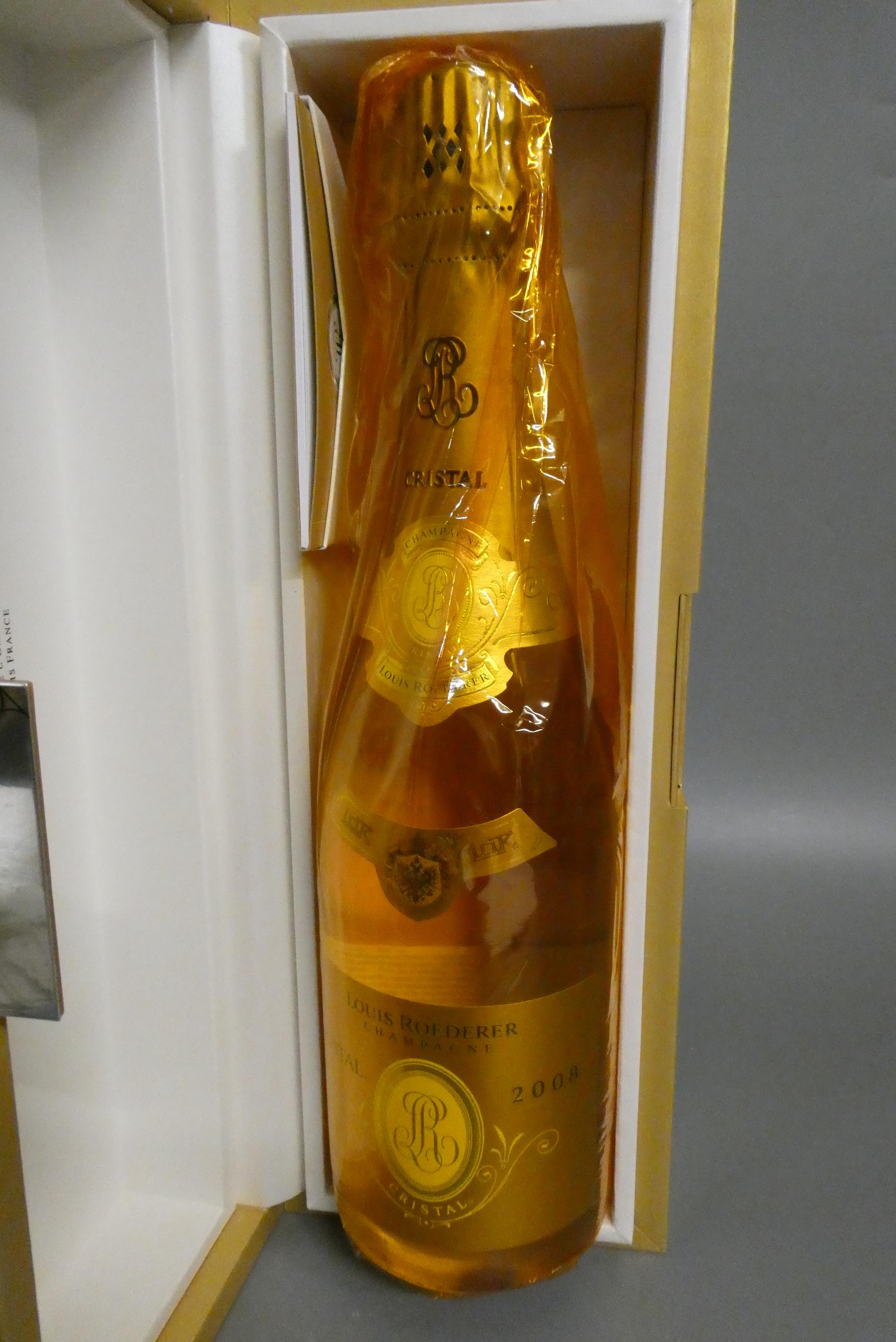 1 bottle Louis Roederer, 2008, Cristal champagne, boxed (Est. plus 24% premium inc. VAT) Image