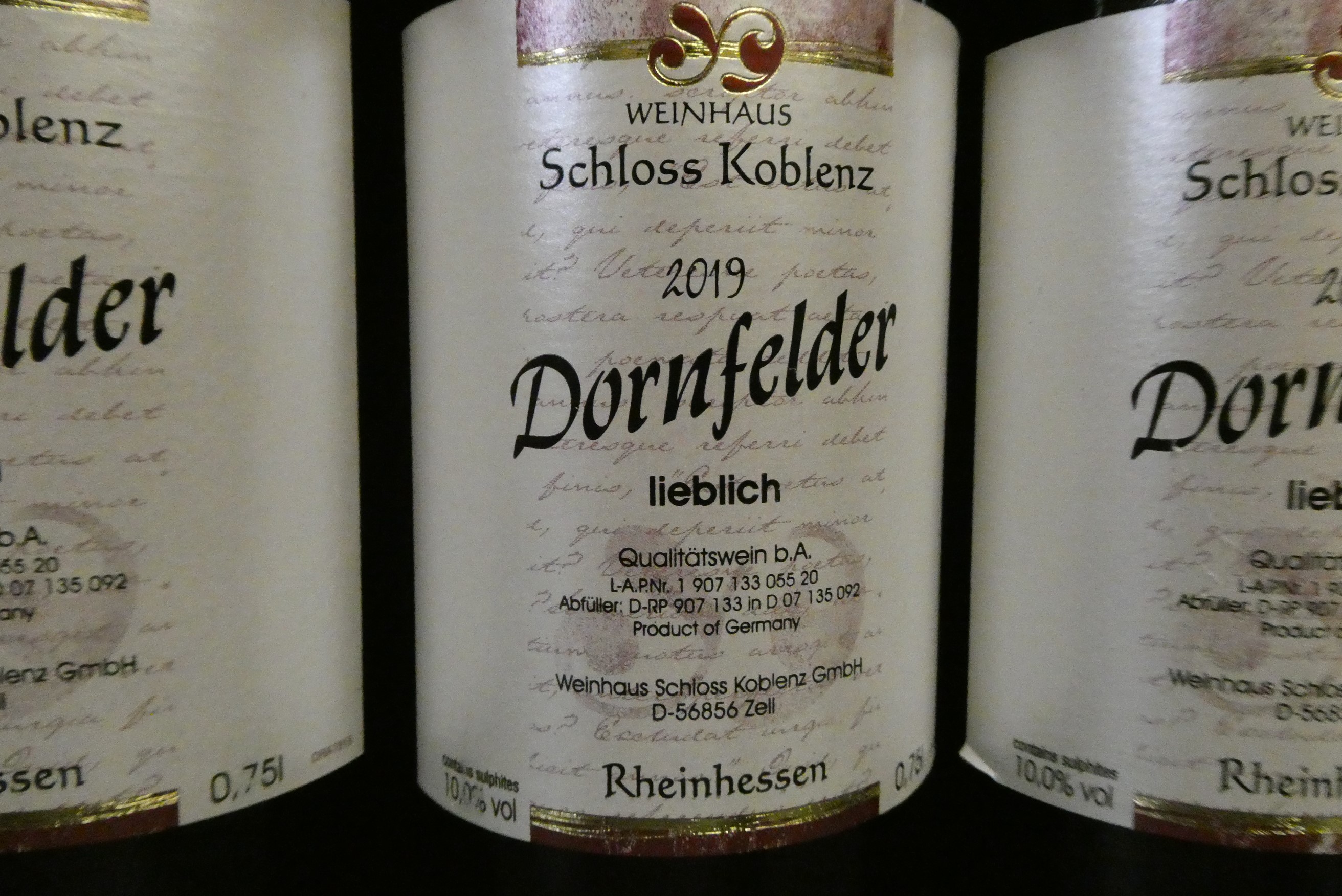 12 bottles Dornfelder, 2019, Liblich, Rheinhessen, OC (Est. plus 24% premium inc. VAT) Image