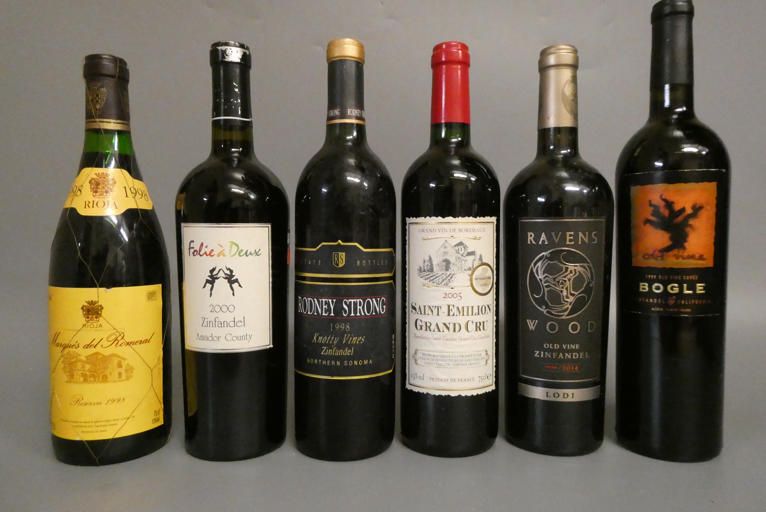 6 bottles of mixed red Image