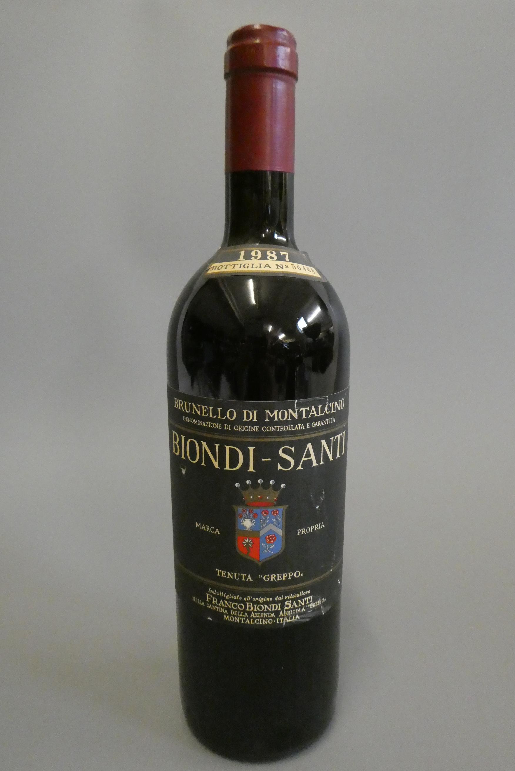 1 bottle Biondi-Santi, 1987, Brunello di Montalcino (Est. plus 24% premium inc. VAT) Image
