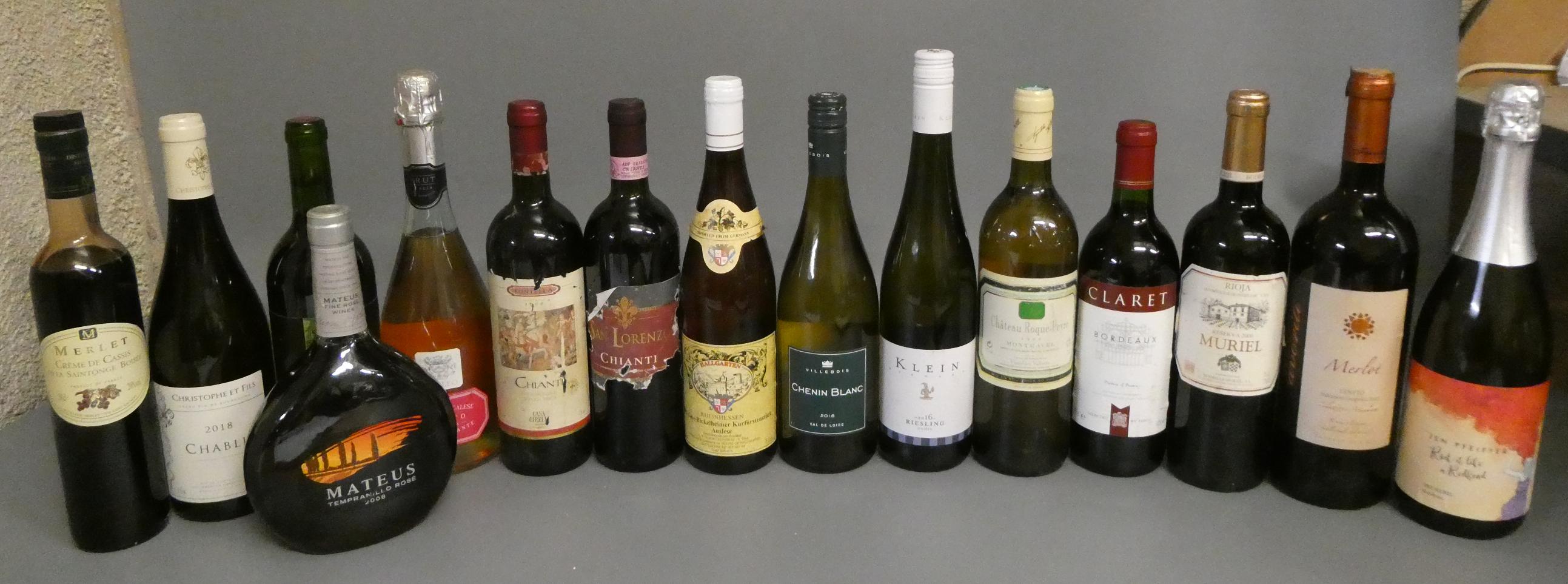 15 bottles of French & European wine Image