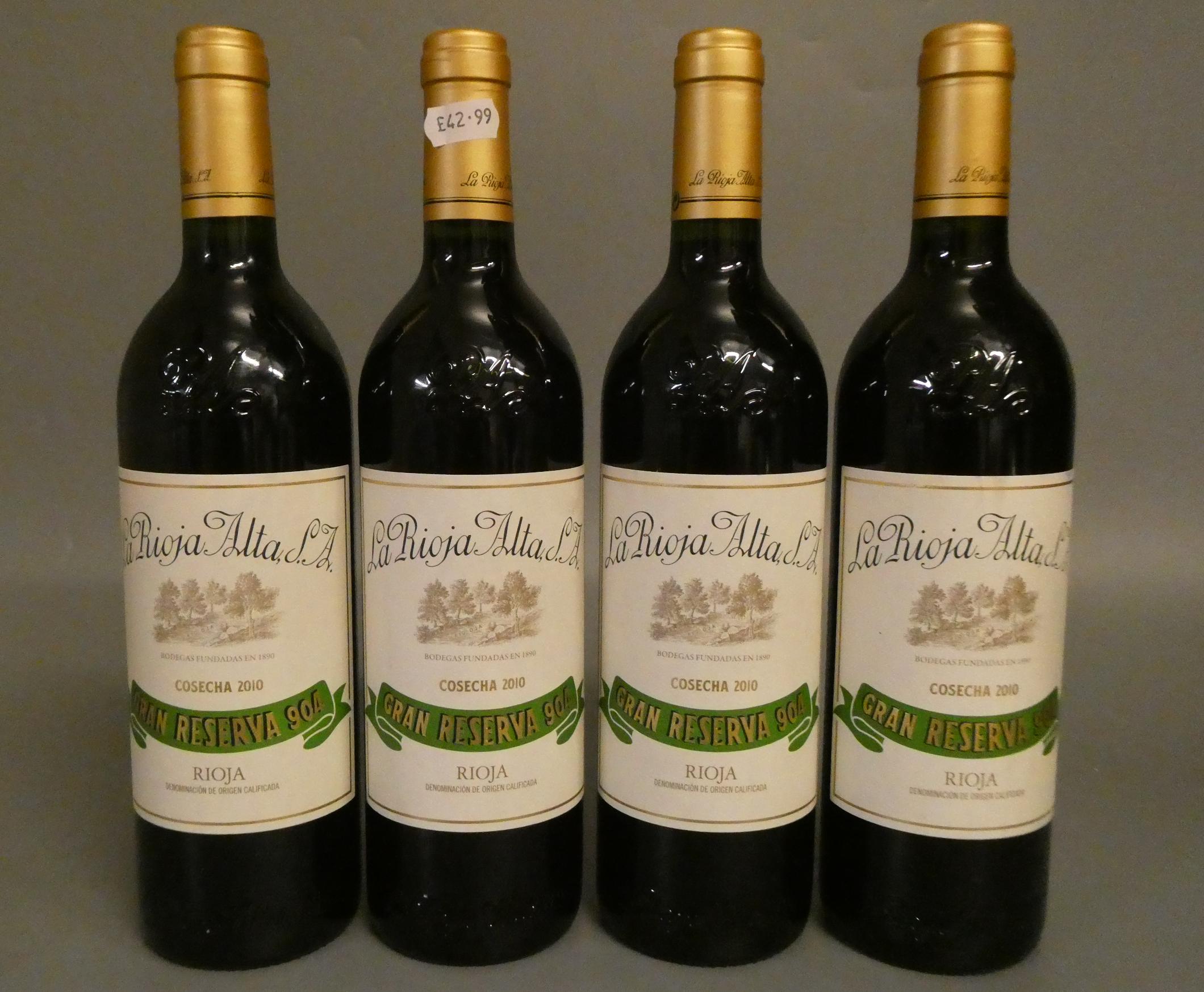 4 bottles La Rioja Alta, 2010, Gran Reserva 904, rioja (Est. plus 24% premium inc. VAT) Image