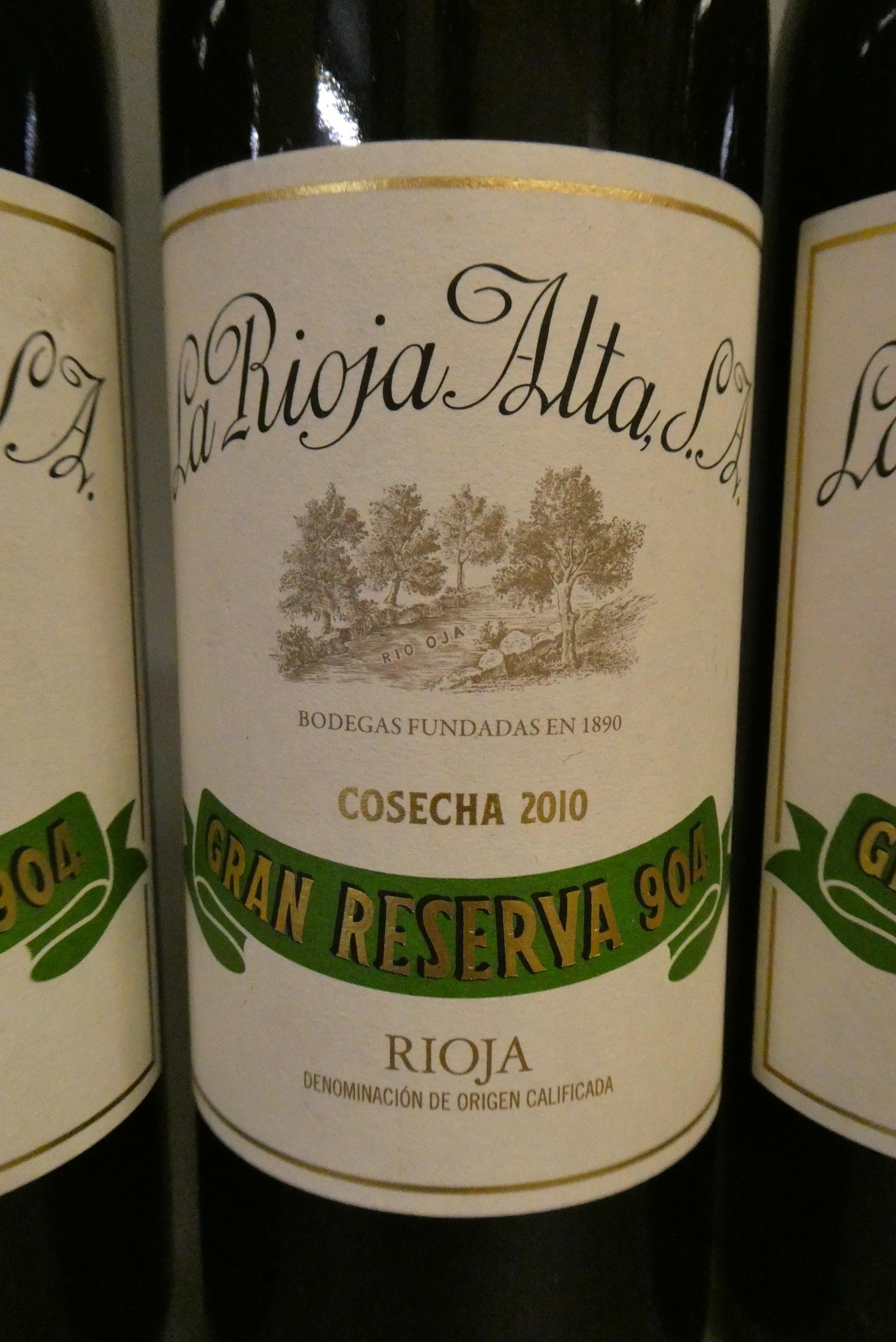 4 bottles La Rioja Alta, 2010, Gran Reserva 904, rioja (Est. plus 24% premium inc. VAT) Image