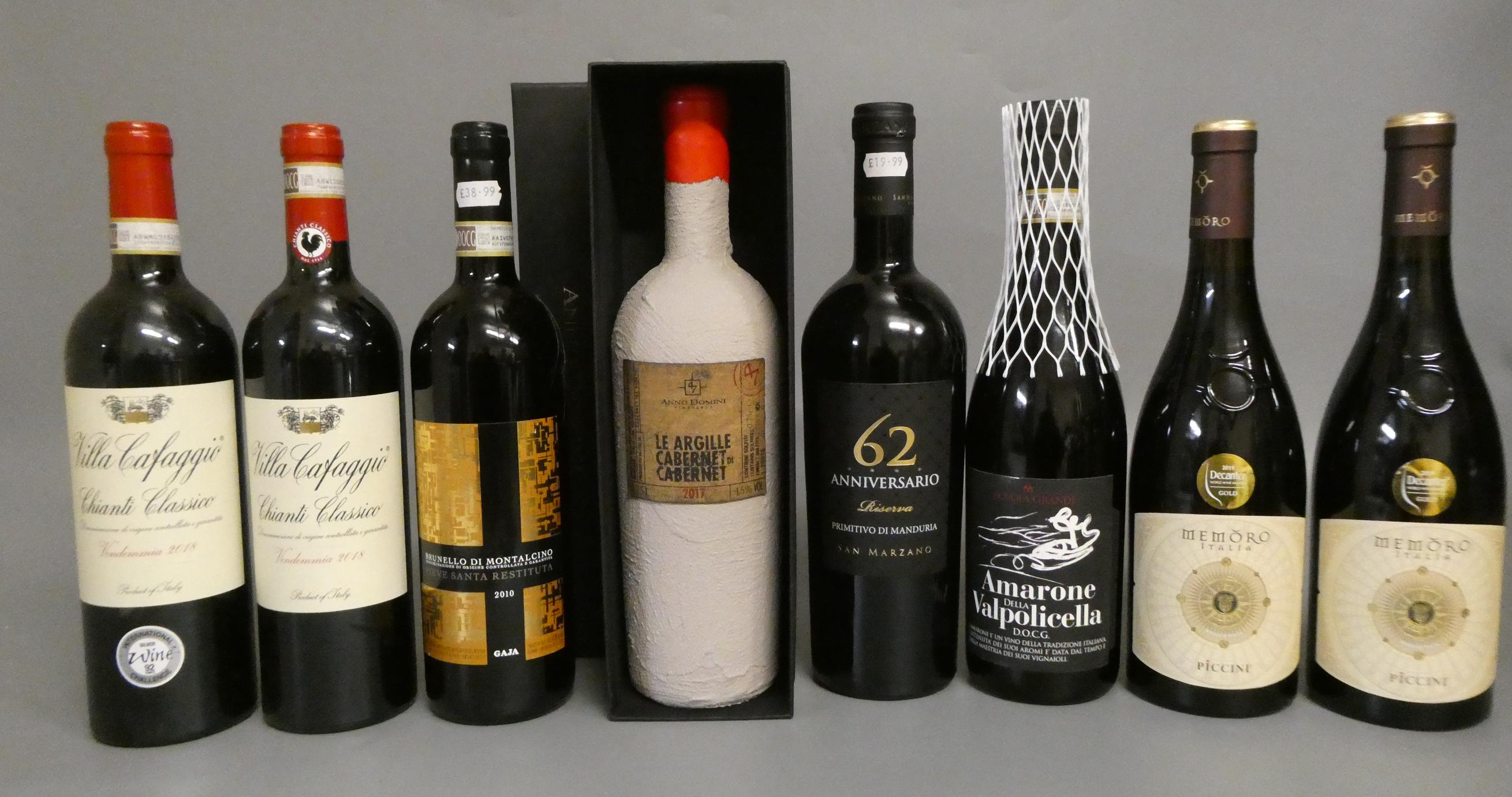 8 bottles of Italian red wine Image
