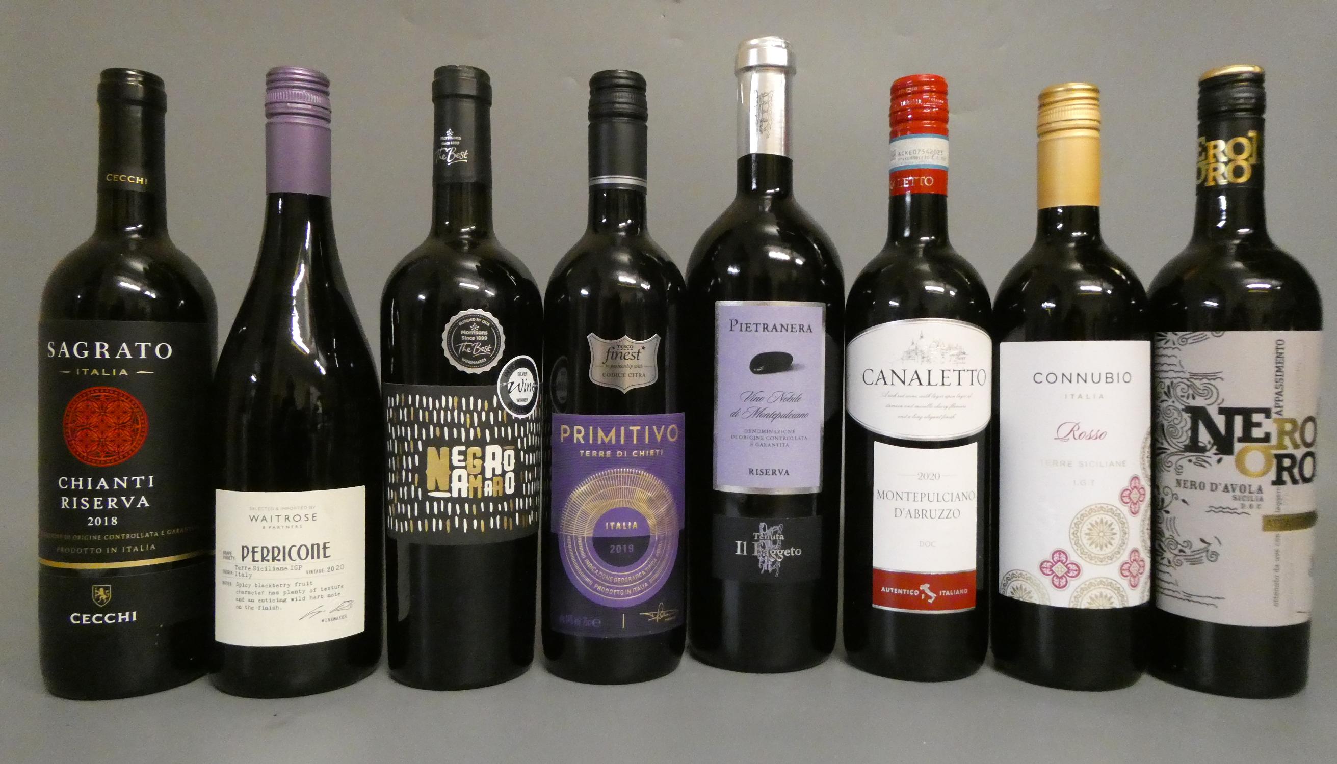 8 bottles of Italian red wine Image