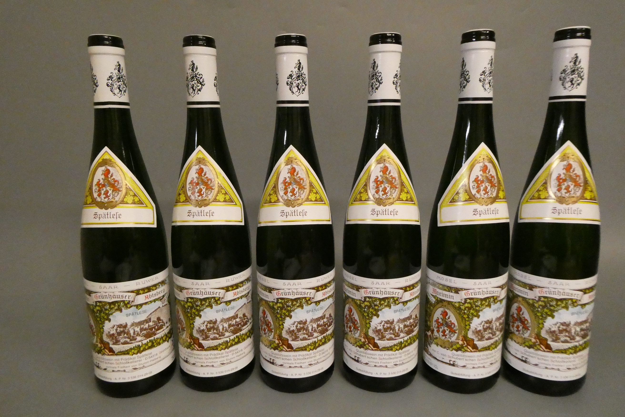 6 bottles Maximin Grunhauser Abtsberg, 2007, Qualitatswein mit Pradikat Spatlese, der C. von Image