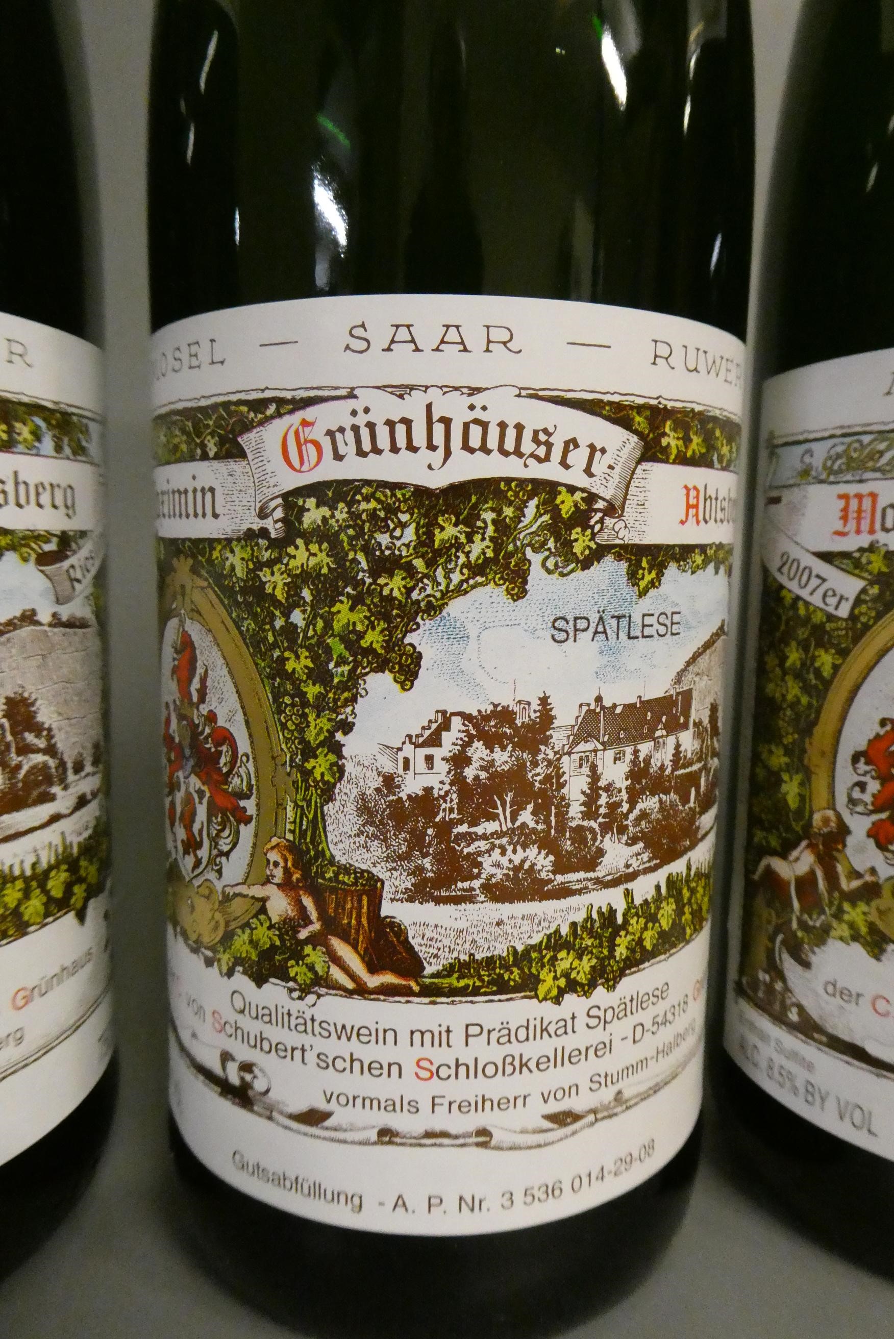 6 bottles Maximin Grunhauser Abtsberg, 2007, Qualitatswein mit Pradikat Spatlese, der C. von Image
