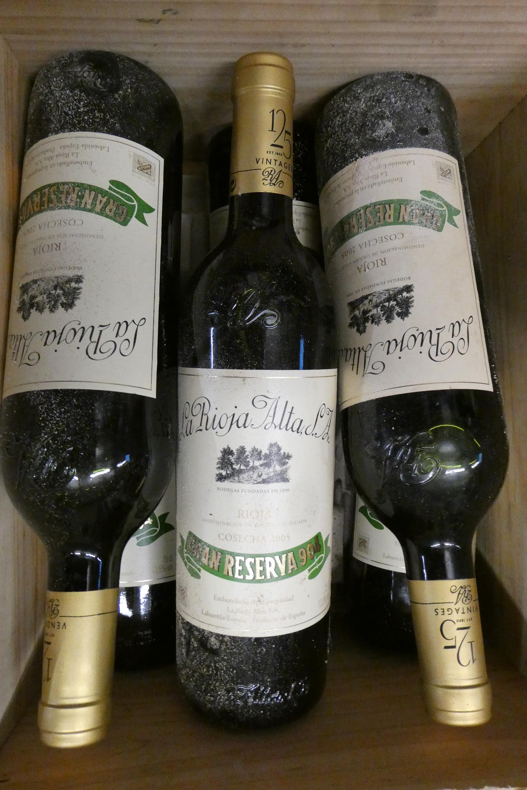 6 bottles La Rioja Alta, 2005, Gran Reserva 904, rioja (Est. plus 24% premium inc. VAT) Image