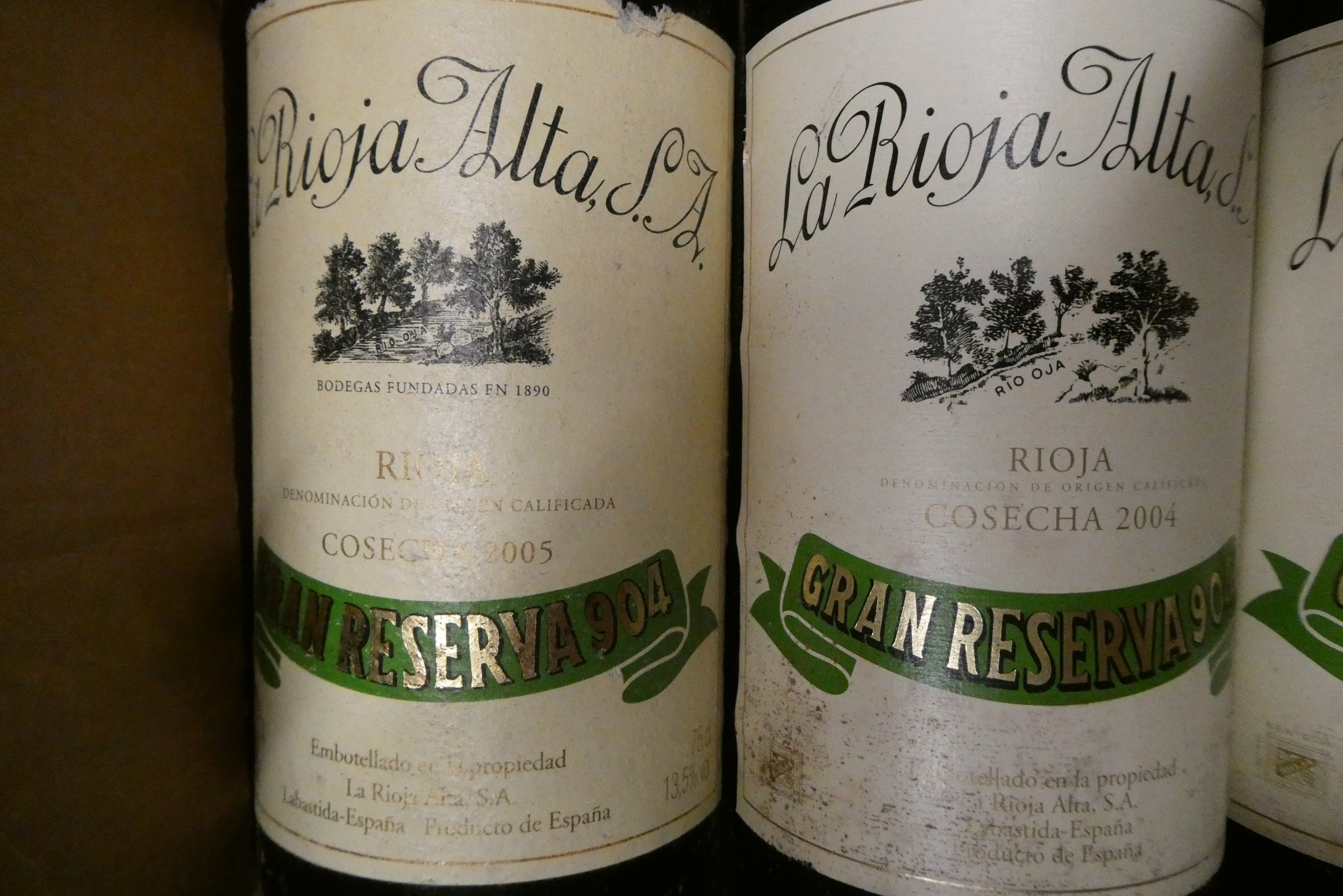 6 bottles La Rioja Alta, Gran Reserva 904, rioja, comprising 5 2004 & 1 2005 (Est. plus 24% premium Image