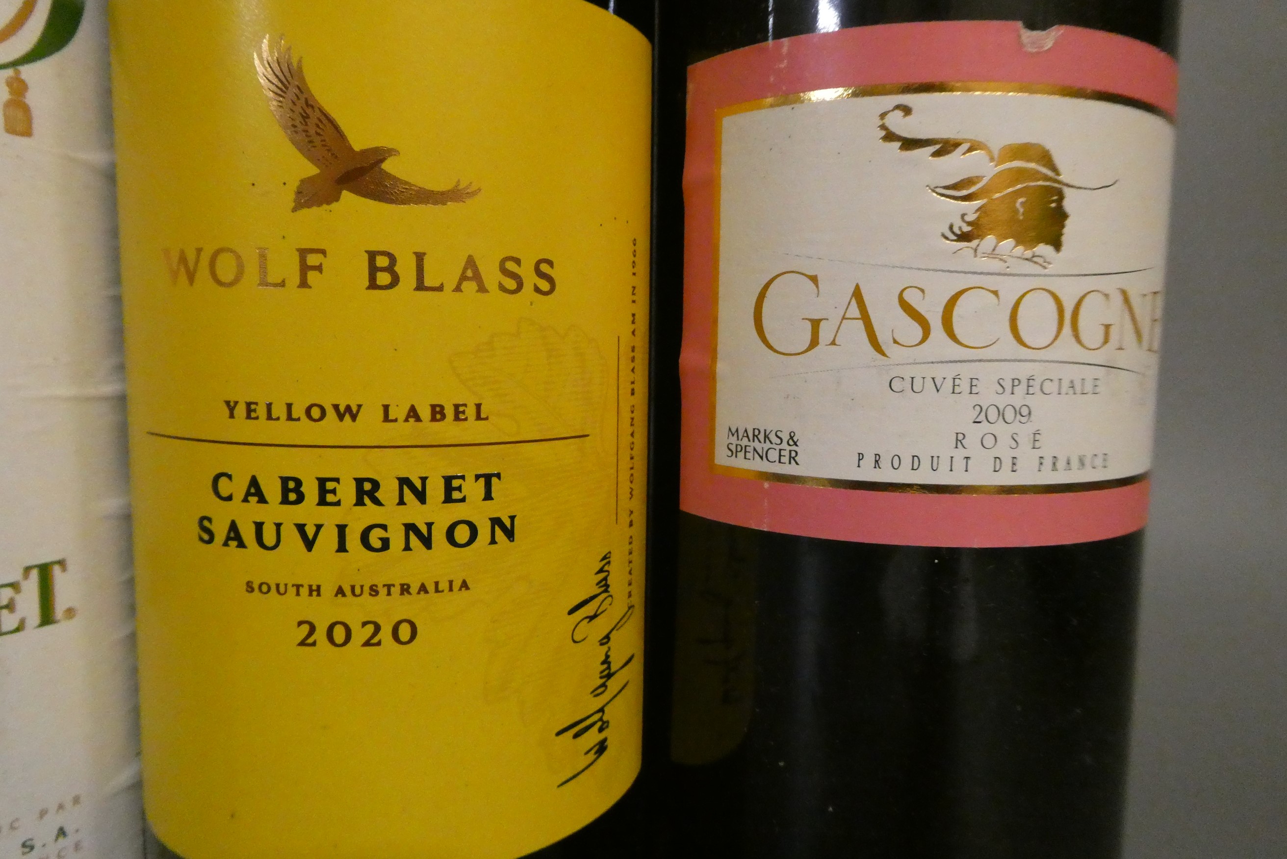 5 bottles of European & New World wine Image