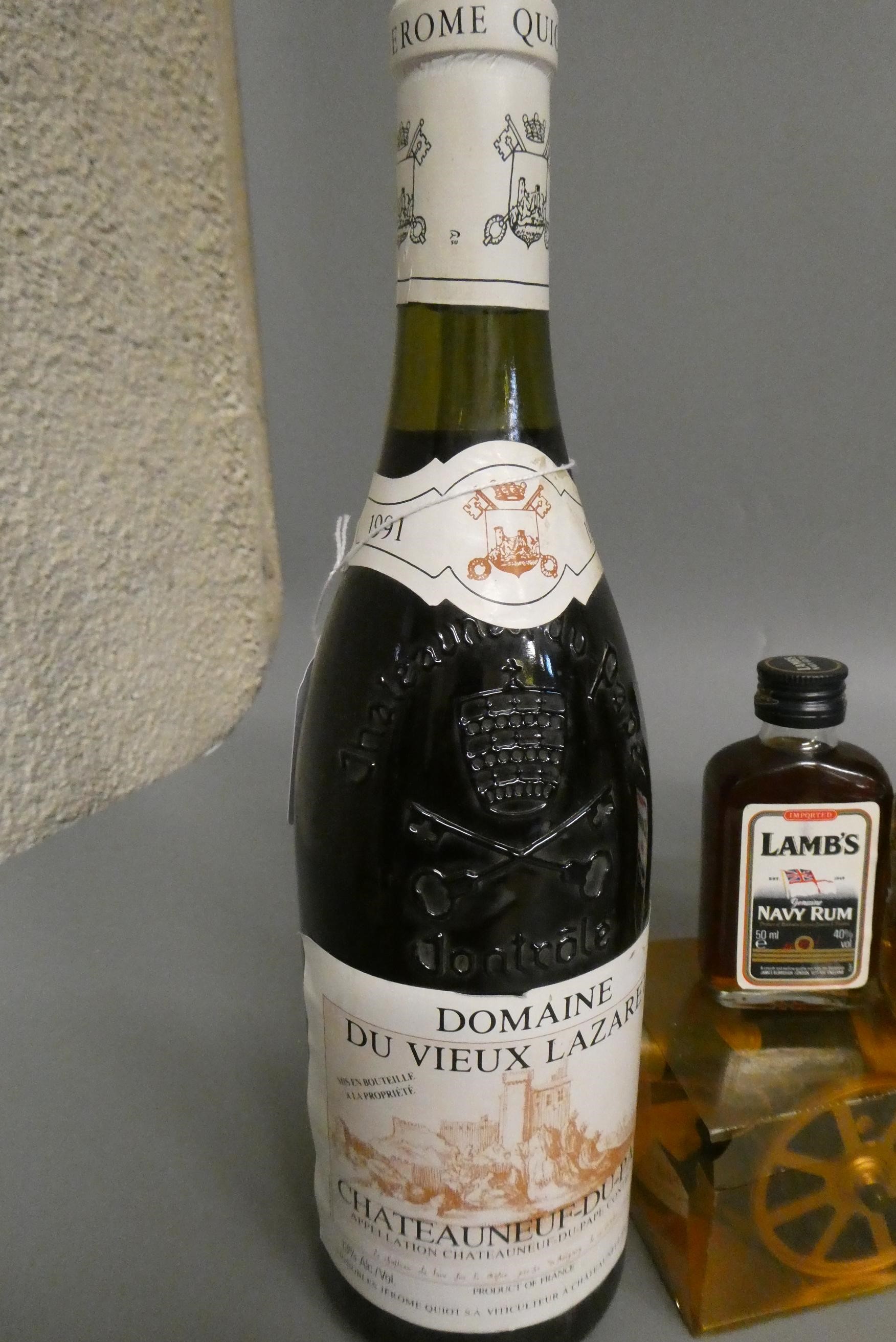 1 bottle of Chateauneuf-Du-Pape, 1991, Domaine Du Vieux Lazaret, together with a collection of 27 Image