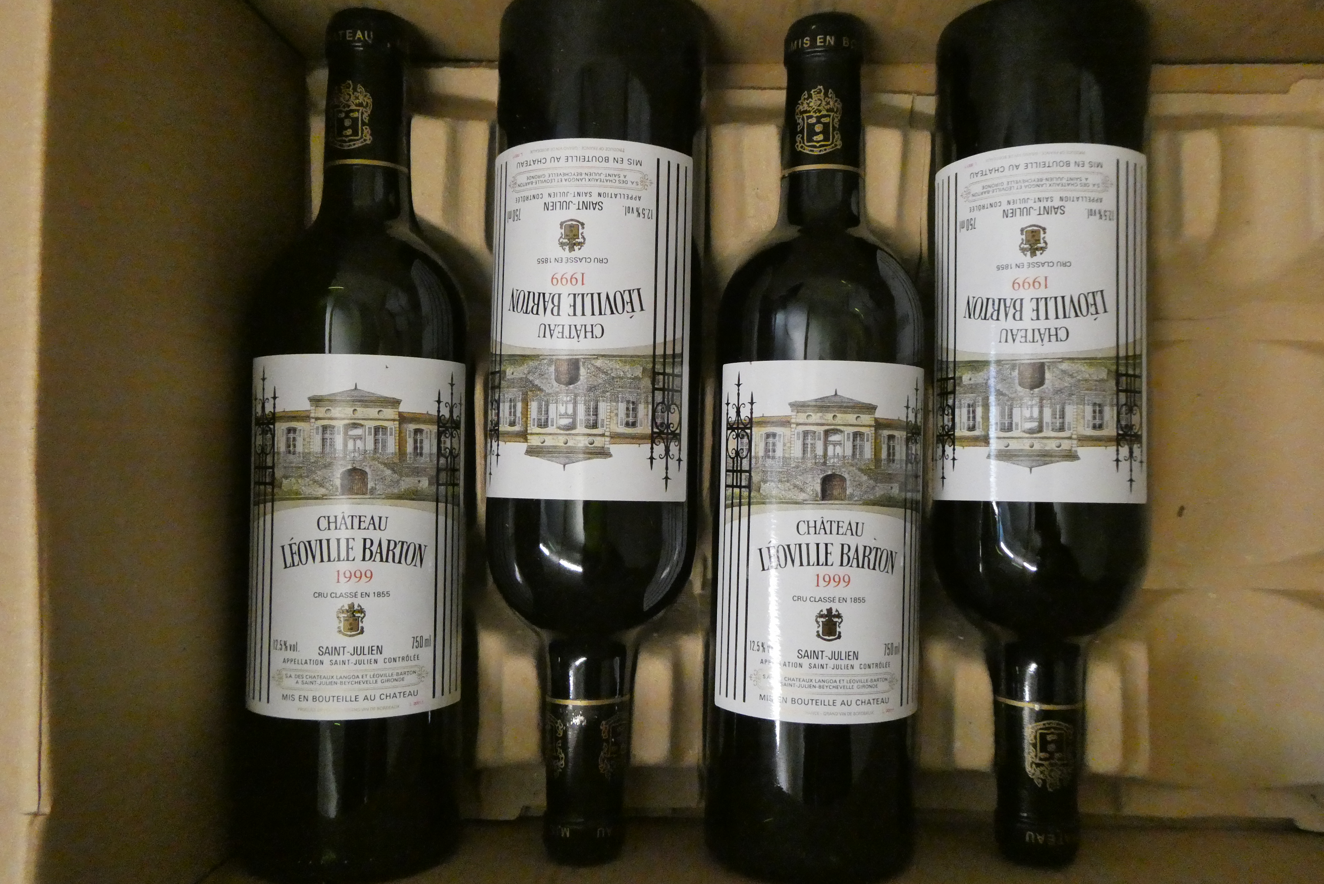 4 bottles Chateau Leoville Barton, 1999, Saint-Julien (Est. plus 24% premium inc. VAT) Image