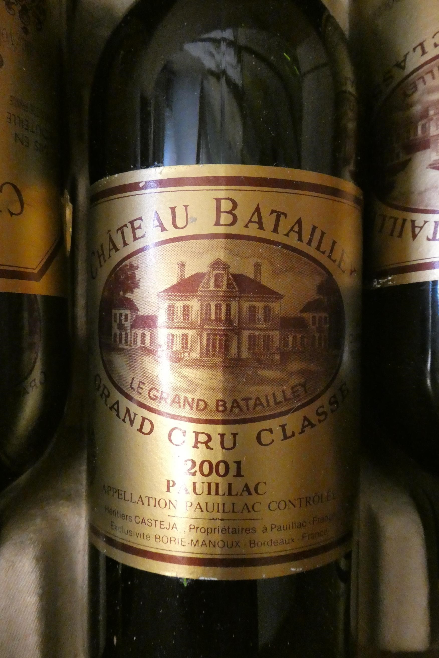 6 bottles Chateau Batailley, 2001, Pauillac, grand cru classe Image
