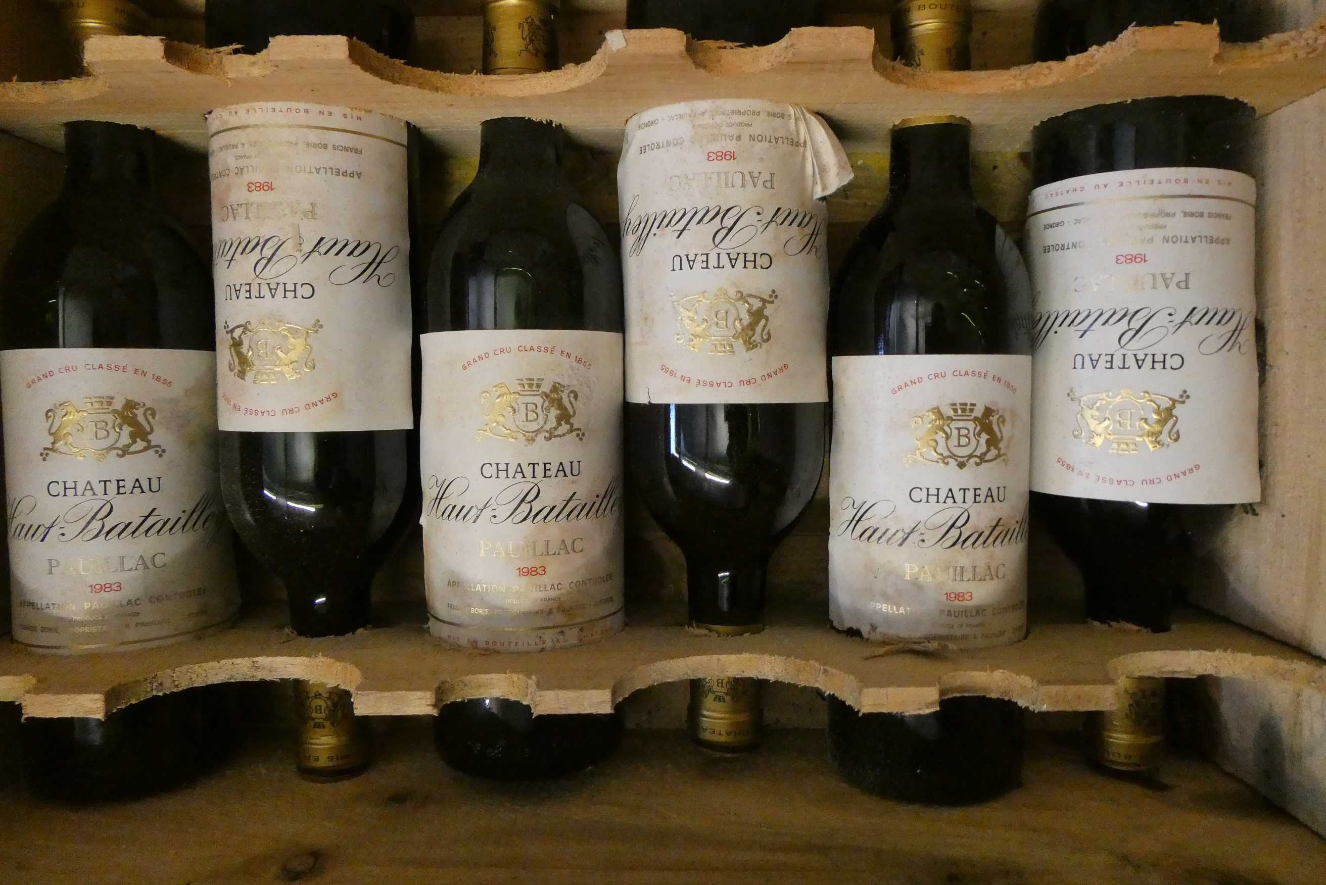 12 bottles Chateau Haut-Batailley, 1983, pauillac, grand cru classe, OWC (Est. plus 24% premium inc. Image