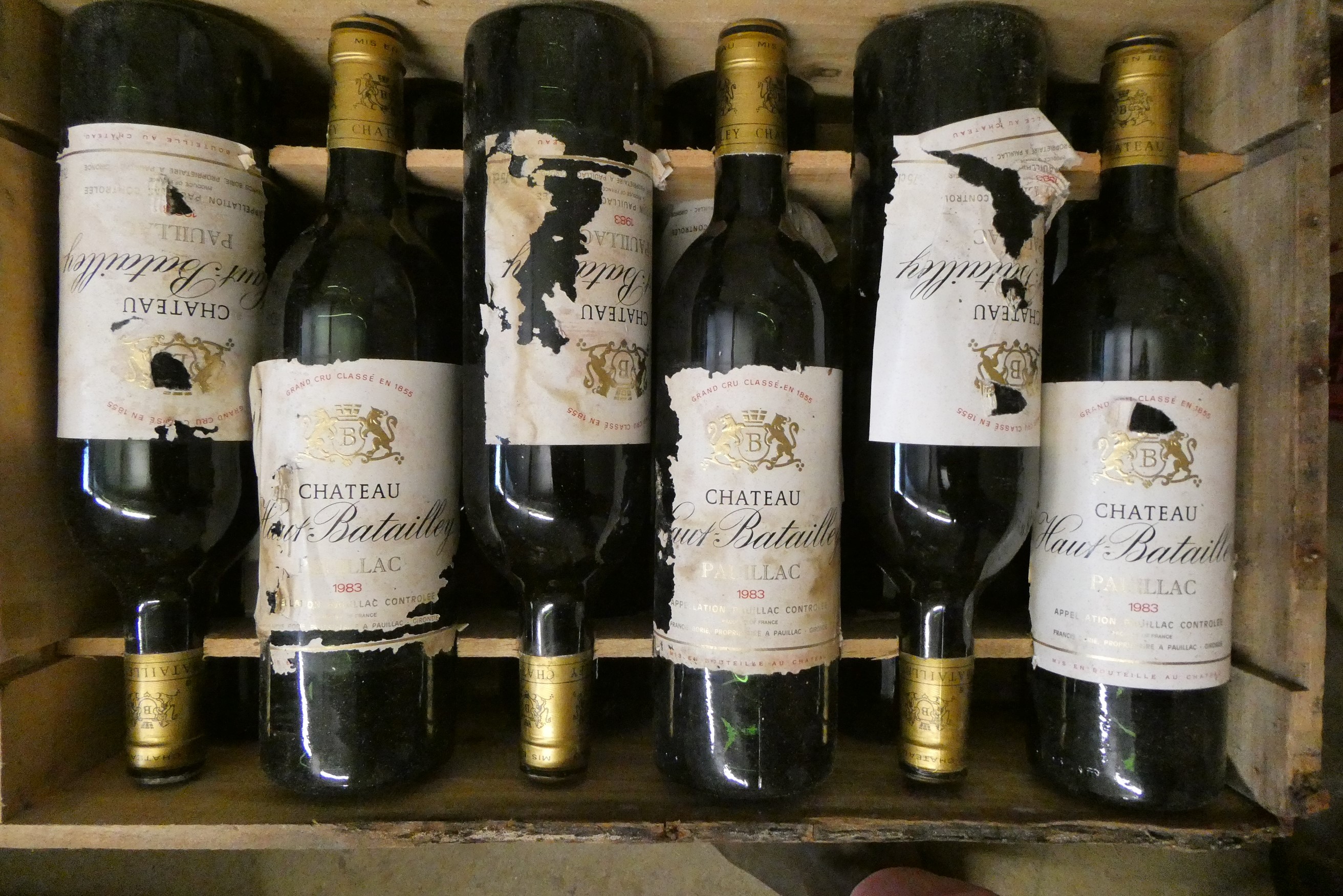 12 bottles Chateau Haut-Batailley, 1983, pauillac, grand cru classe, OWC (Est. plus 24% premium inc. Image